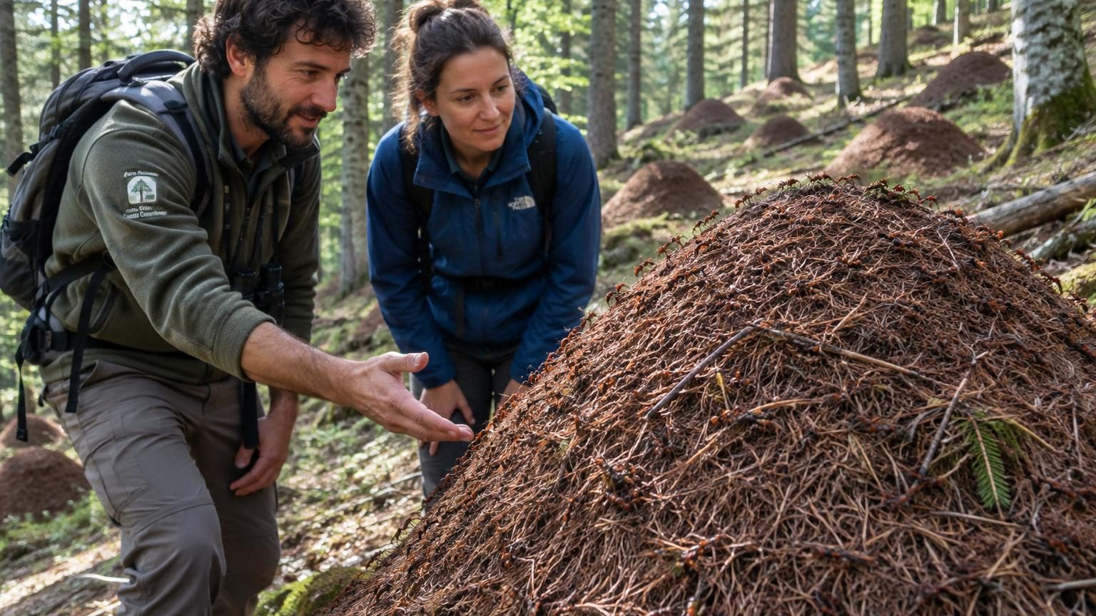 Ils ont découvert 3 ou 4 monticules dans les collines de Toscane : il y en a aujourd'hui 600, et environ 100 millions de fourmis
