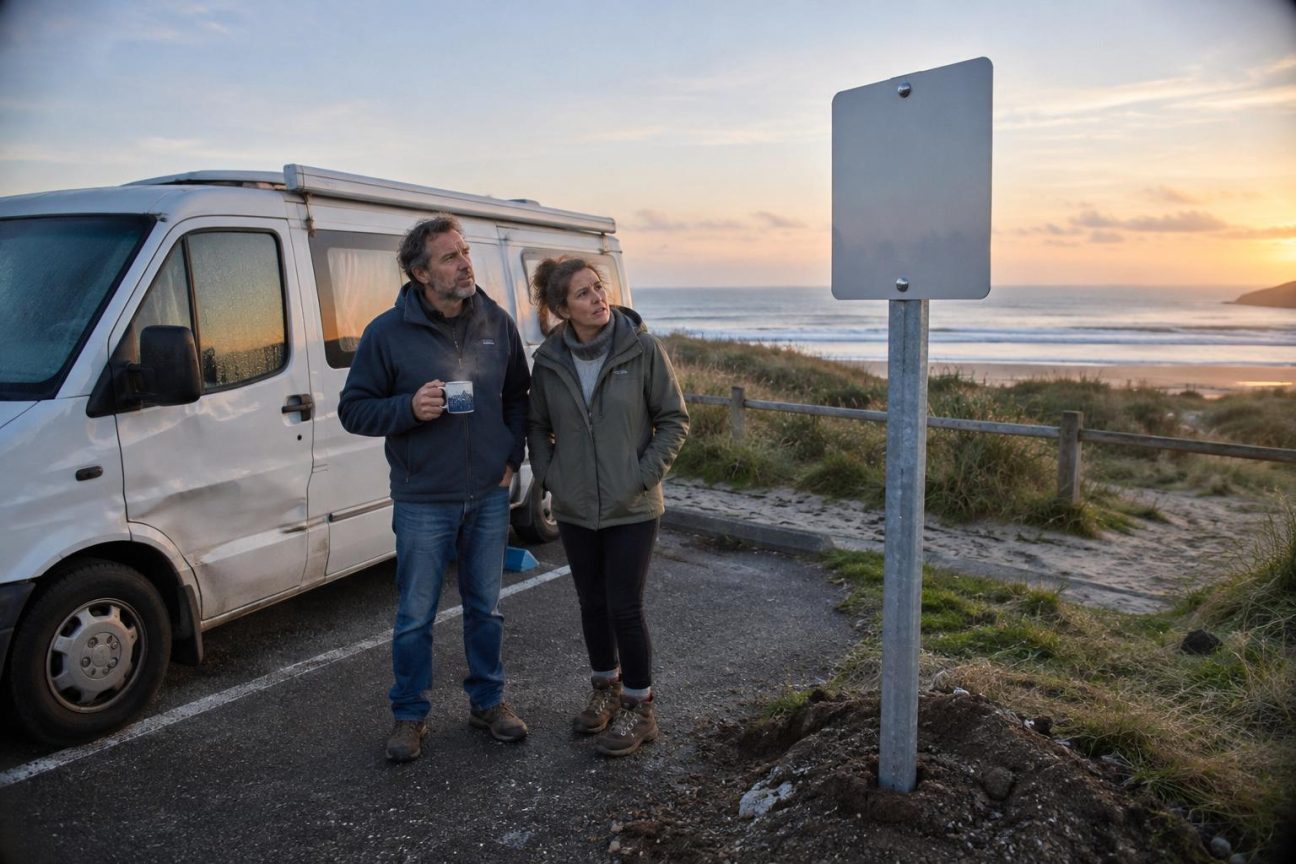 Ils pensaient pouvoir dormir tranquillement près de la plage avec leur camping-car : au matin, un panneau leur apprend que cette pratique est désormais interdite