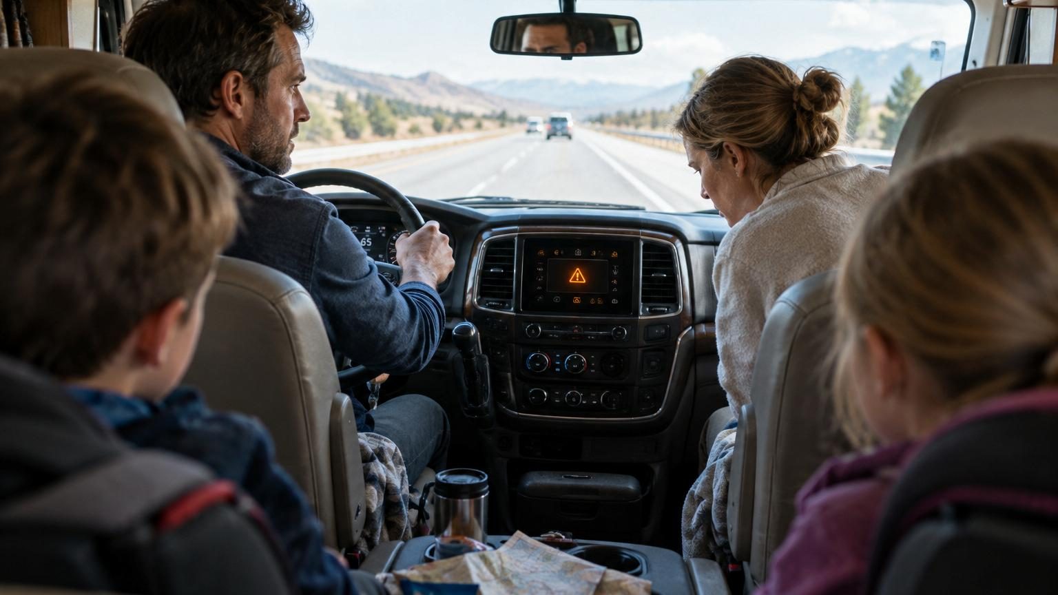 Ils prennent la route avec leur camping-car en pensant avoir tout anticipé : deux heures après leur départ, un voyant qu’ils n’avaient jamais vu s’allume sur le tableau de bord