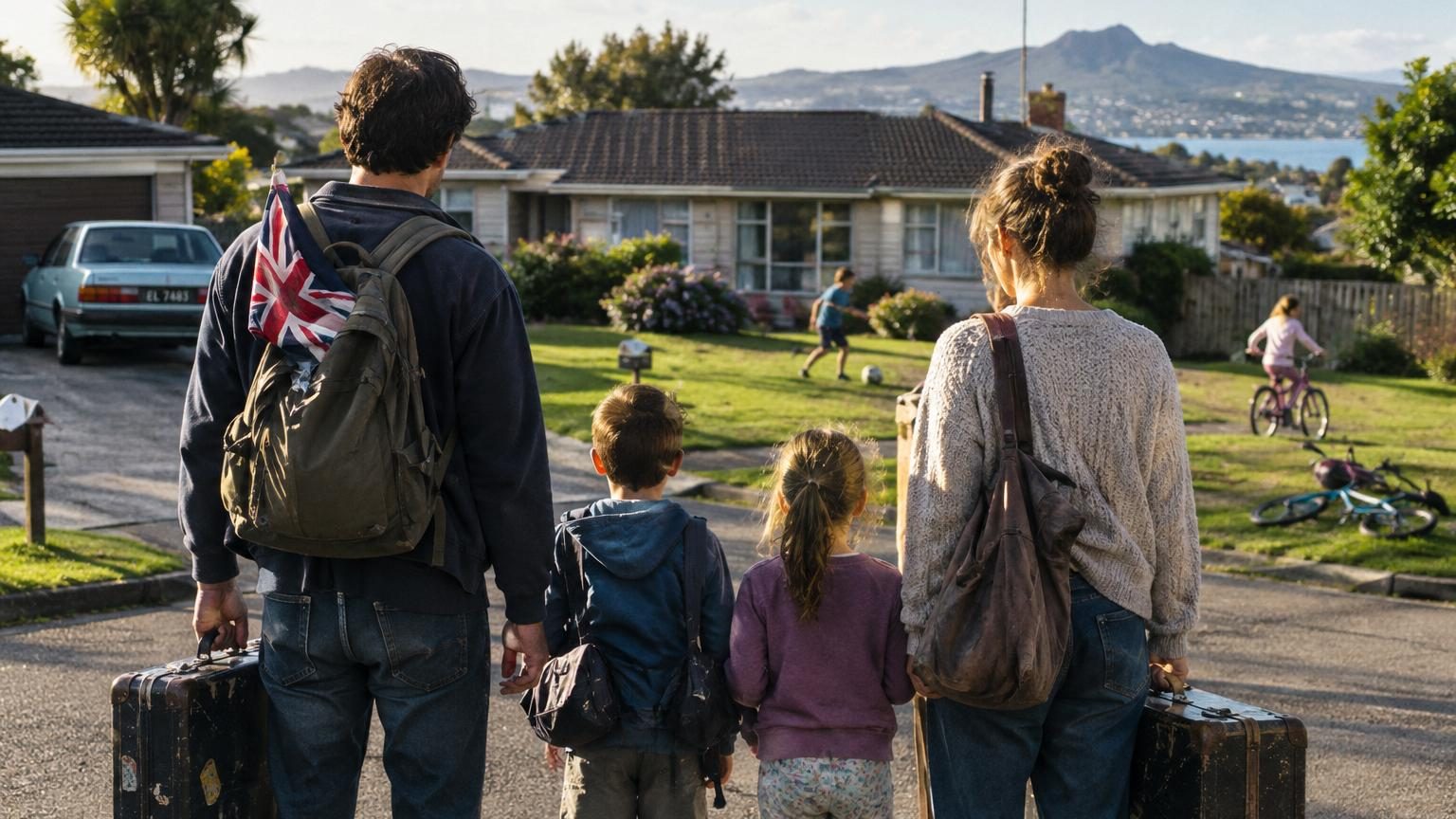 Ils quittent le Royaume-Uni pour la Nouvelle-Zélande avec leurs deux enfants et 23 600 euros : quelques mois plus tard, ils ont l'impression de vivre dans les années 1990