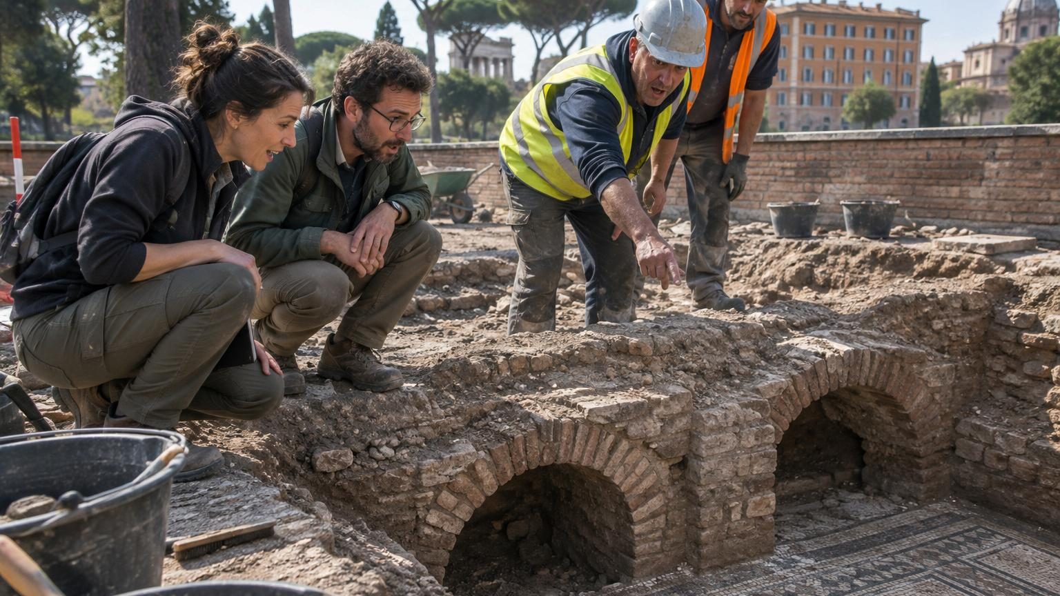 Ils rénovaient un simple mur dans un parc de Rome : sous leurs pieds, ce qui pourrait être la première caserne de pompiers de l'Histoire