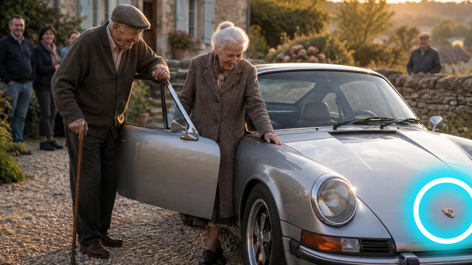 Ils rêvaient d'une Porsche depuis les années 50 : à 92 et 94 ans, ils l'achètent enfin pour leurs 70 ans de mariage