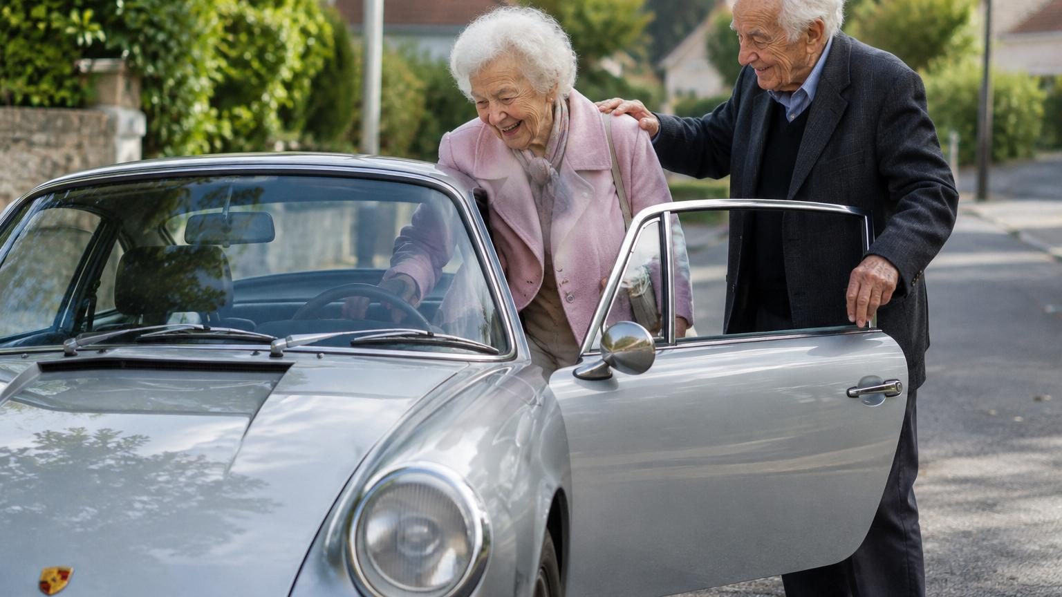 Ils rêvaient d'une Porsche depuis les années 50 : à 92 et 94 ans, ils passent finalement à l'acte pour leurs 70 ans de mariage