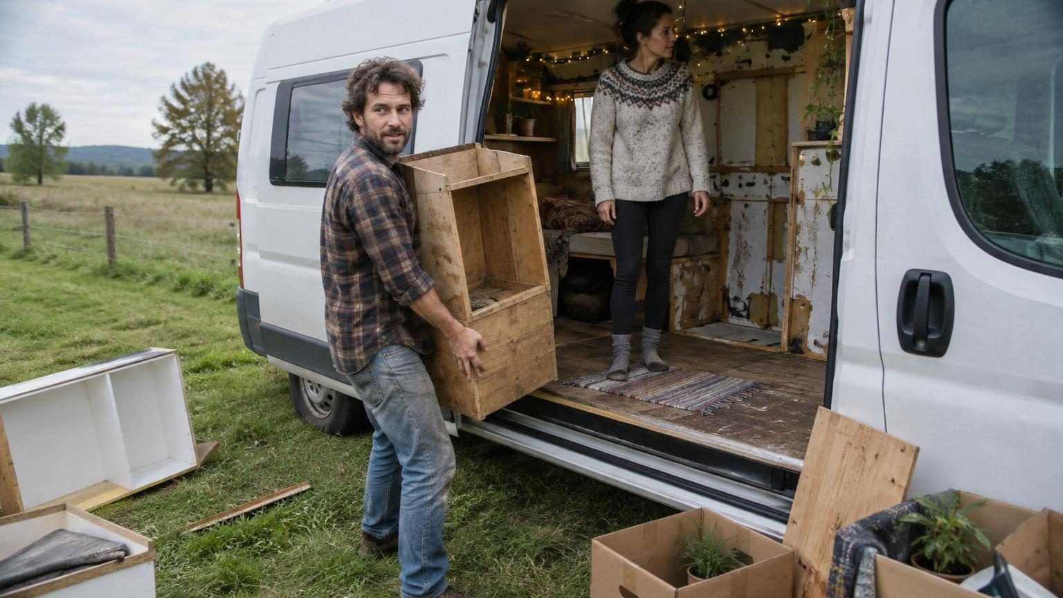 Ils transforment leur camping-car pour le rendre aussi confortable qu’une maison : un an plus tard, ils retirent une grande partie des équipements