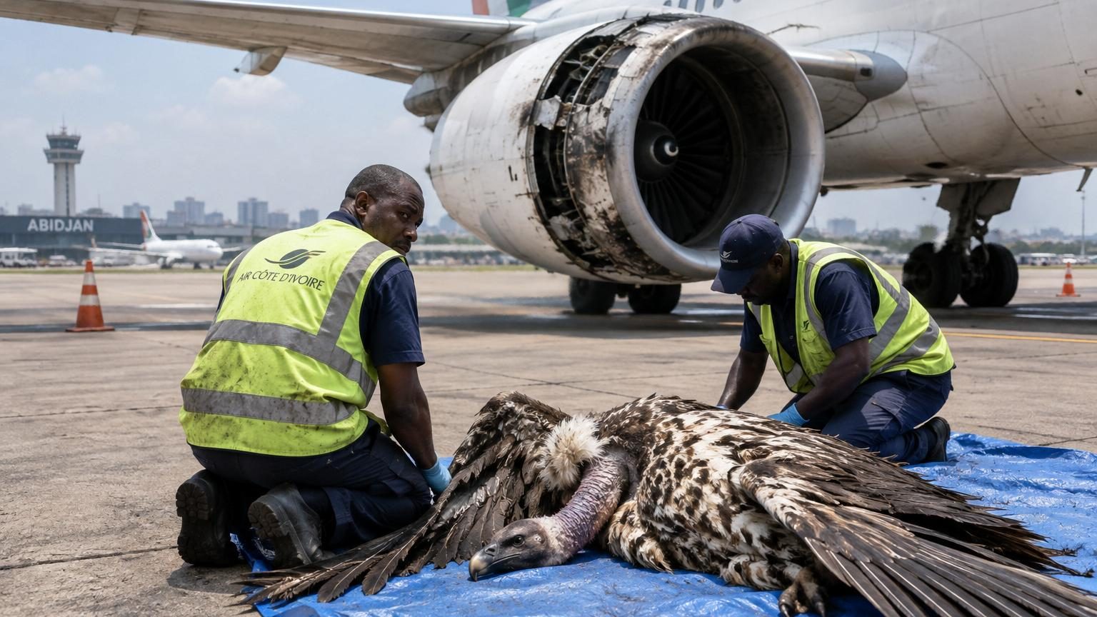 La collision entre un avion et un oiseau la plus haute jamais enregistrée : ce n'était ni une oie ni une mouette, mais un vautour en danger critique