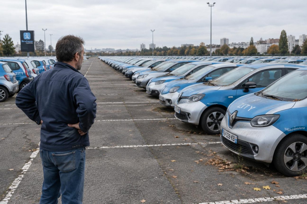 Lancé en 2011 en Île-de-France, ce service d'autopartage a coûté 293 millions d'euros : sept ans plus tard, ses 4 000 voitures finissaient alignées sur des parkings