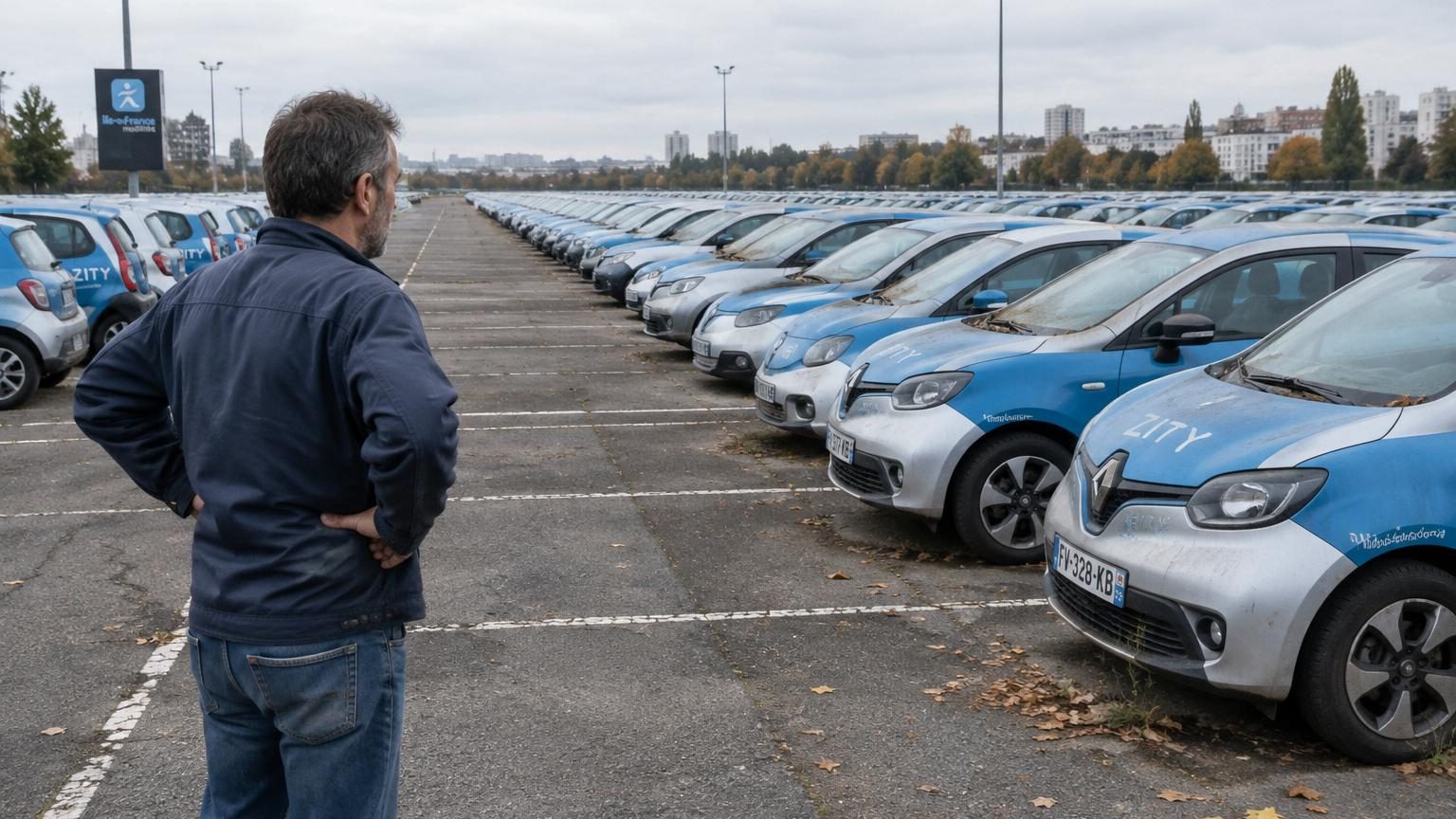 Lancé en 2011 en Île-de-France, ce service d'autopartage a coûté 293 millions d'euros : sept ans plus tard, ses 4 000 voitures finissaient alignées sur des parkings