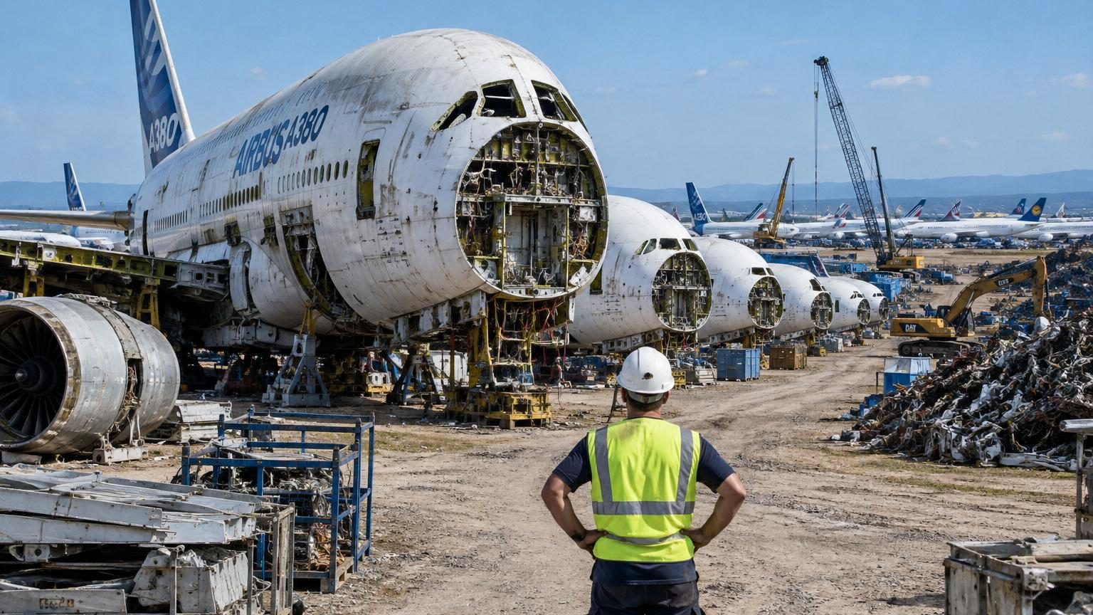 Le « cimetière des A380 » déborde : le leader mondial du recyclage d'avions veut agrandir son site près de Toulouse