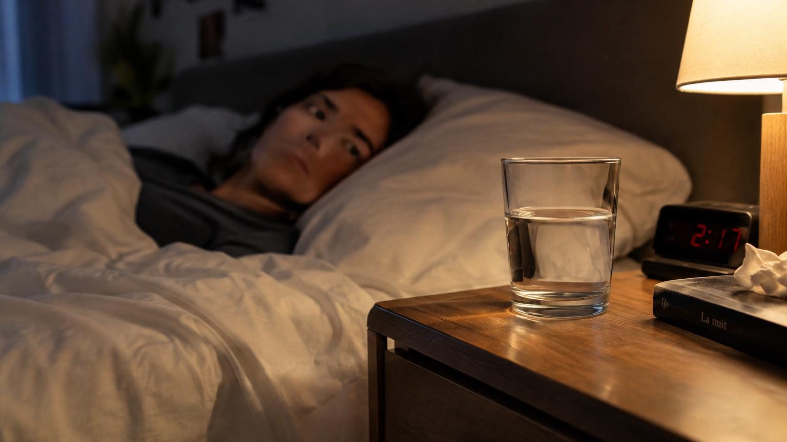 Le verre d'eau sur la table de nuit : ce geste banal peut perturber votre sommeil, selon un spécialiste