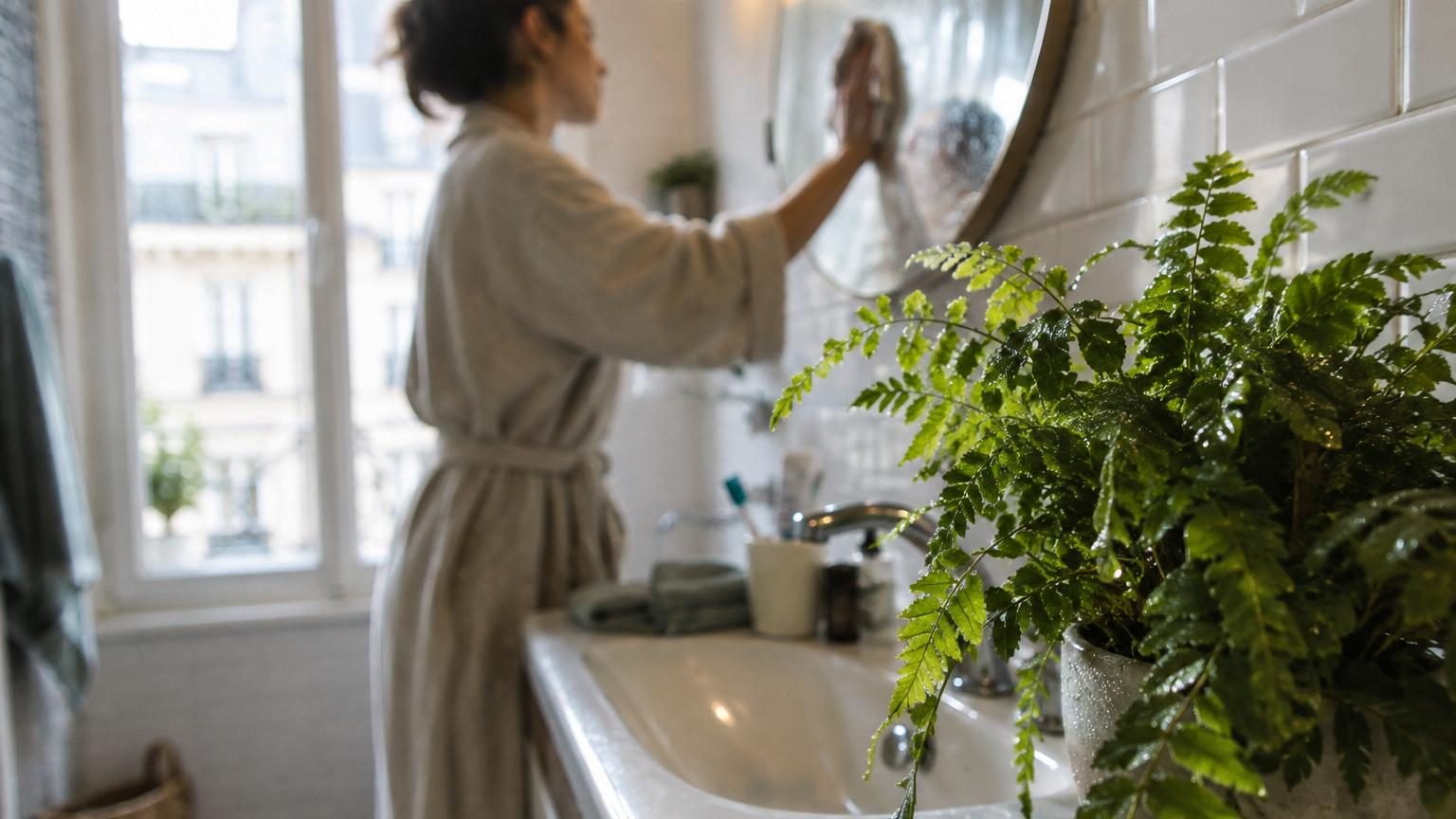Les architectes d'intérieur sont unanimes : cette plante compacte adore l'humidité et transforme les petites salles de bain