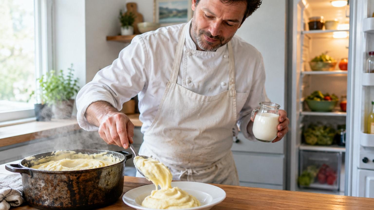 Les chefs sont unanimes : la purée est bien meilleure sans lait ni beurre, voici l'ingrédient du frigo qui les remplace