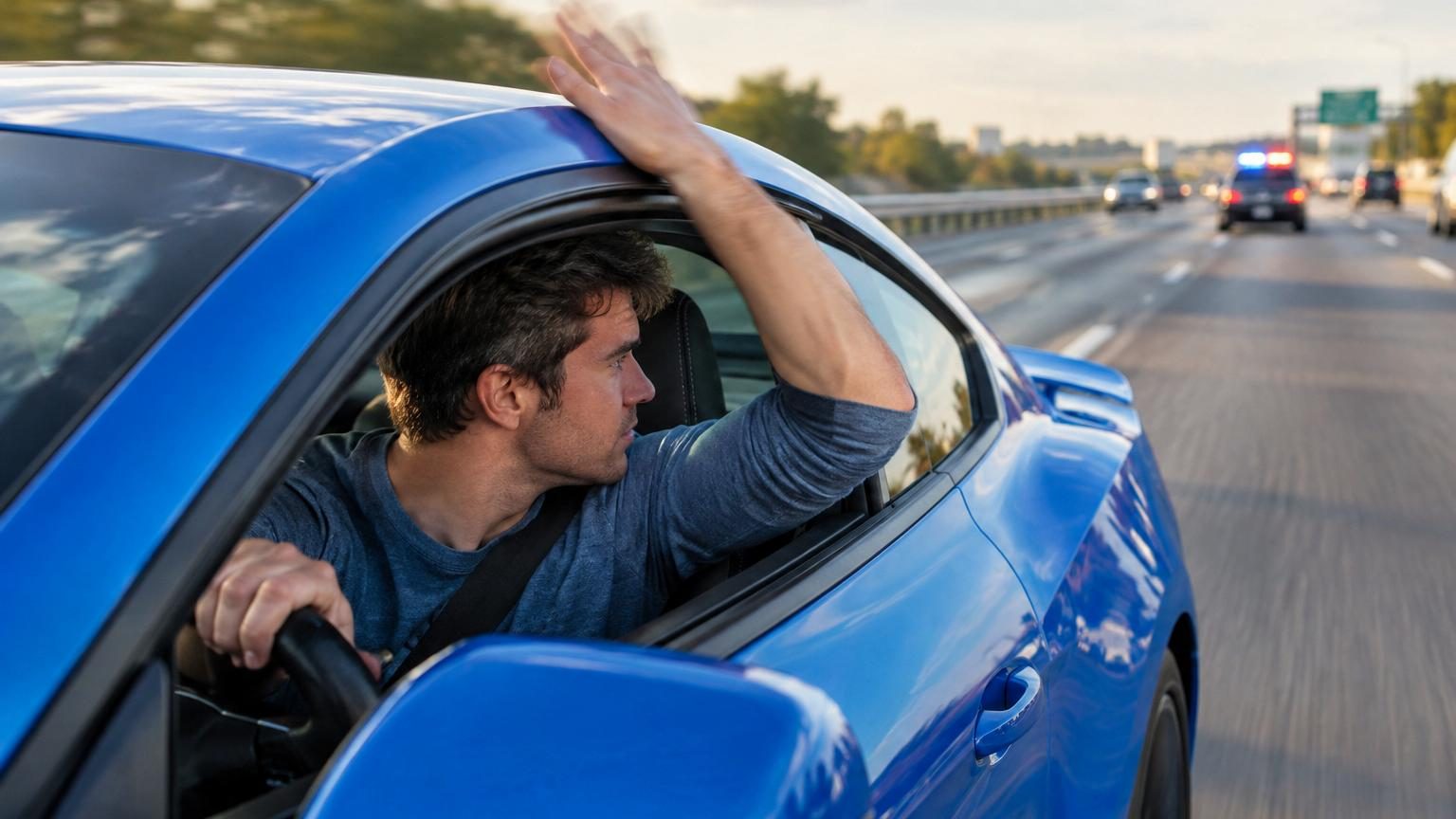 Les conducteurs de voitures sportives tapent sur leur toit au volant : voici ce que ce geste veut dire