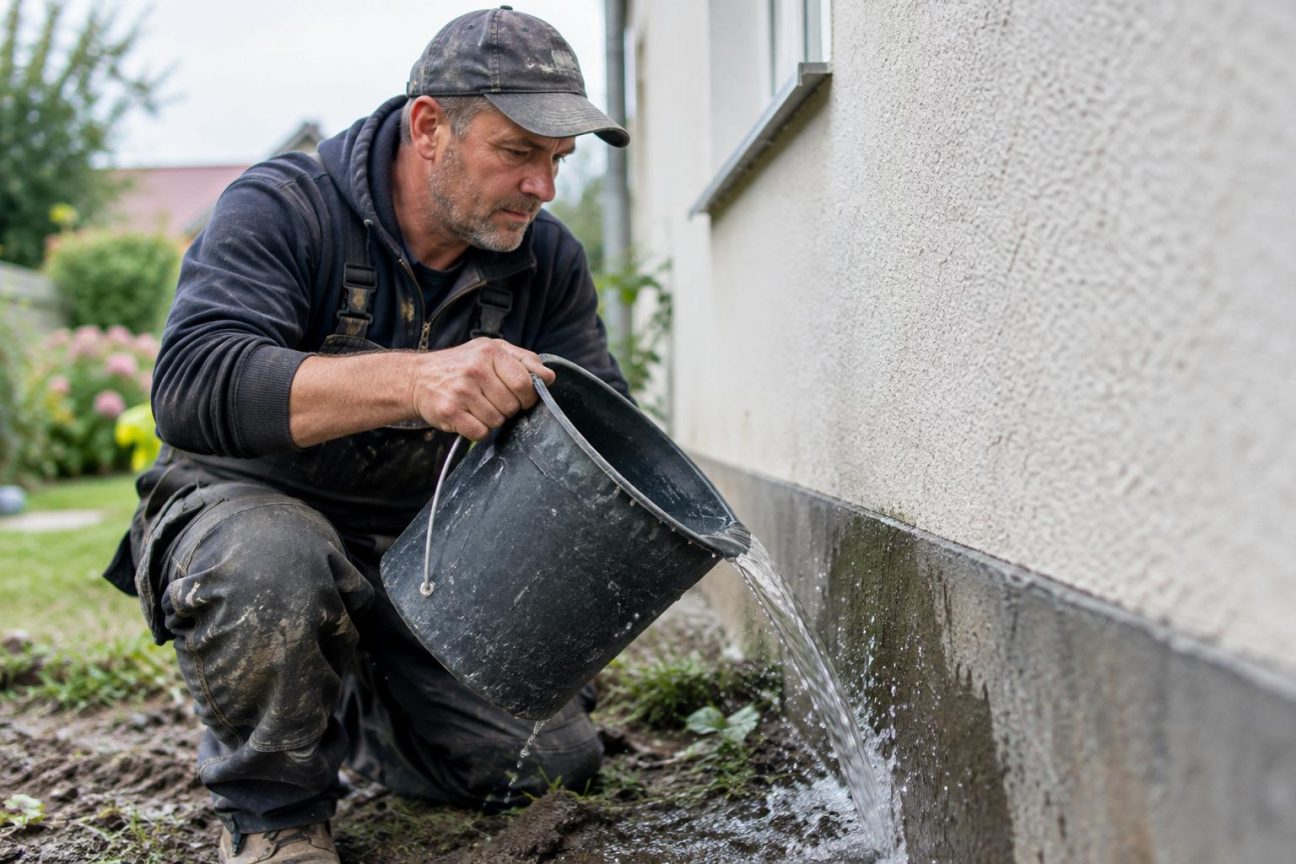 Les couvreurs le savent mais le disent peu : ce qui trempe le bas de votre façade n'est pas la pluie, et un simple seau d'eau suffit à le prouver
