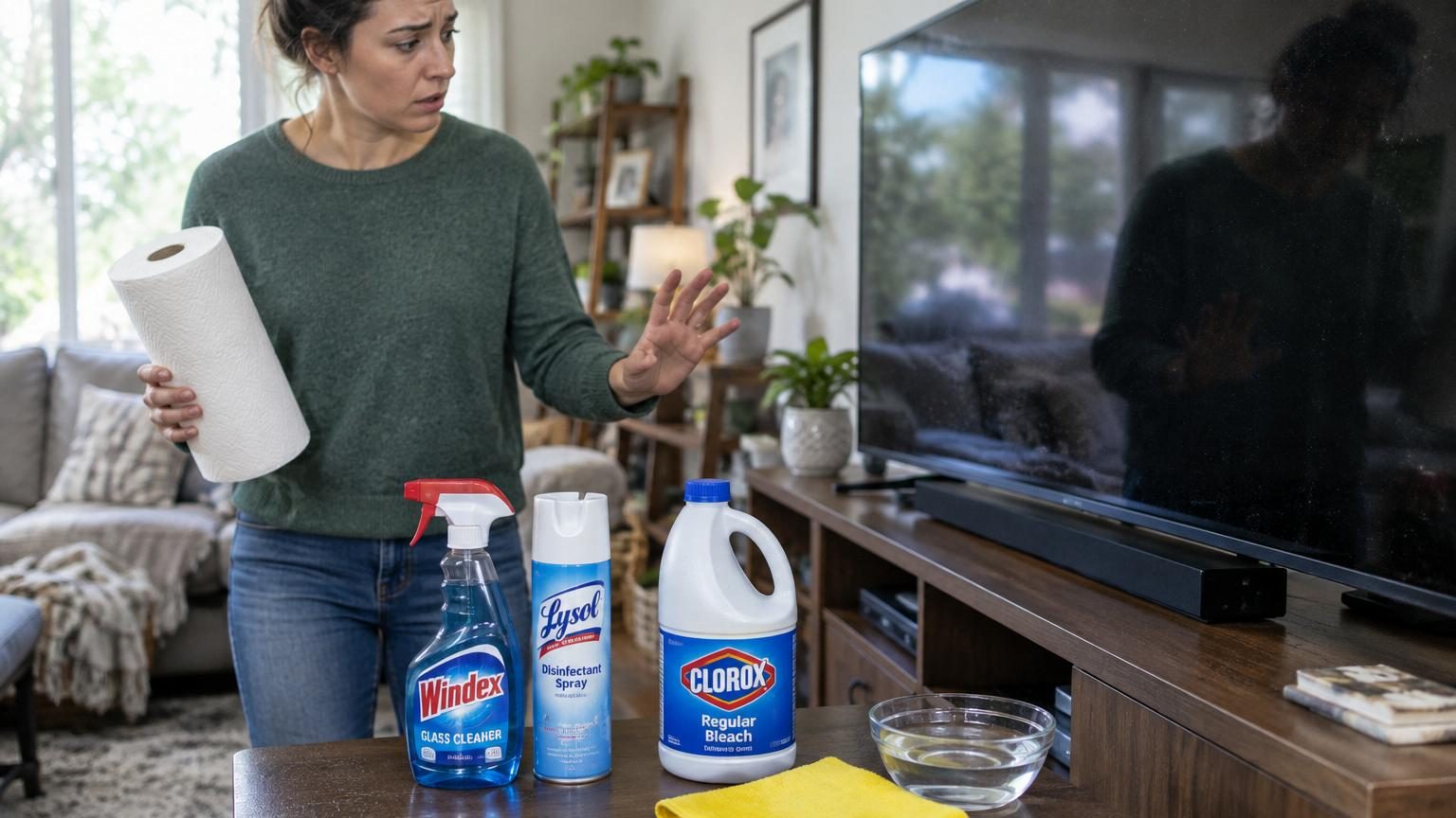 Les experts du ménage sont unanimes : ces 4 produits ne doivent jamais toucher votre écran de télé, voici quoi utiliser à la place
