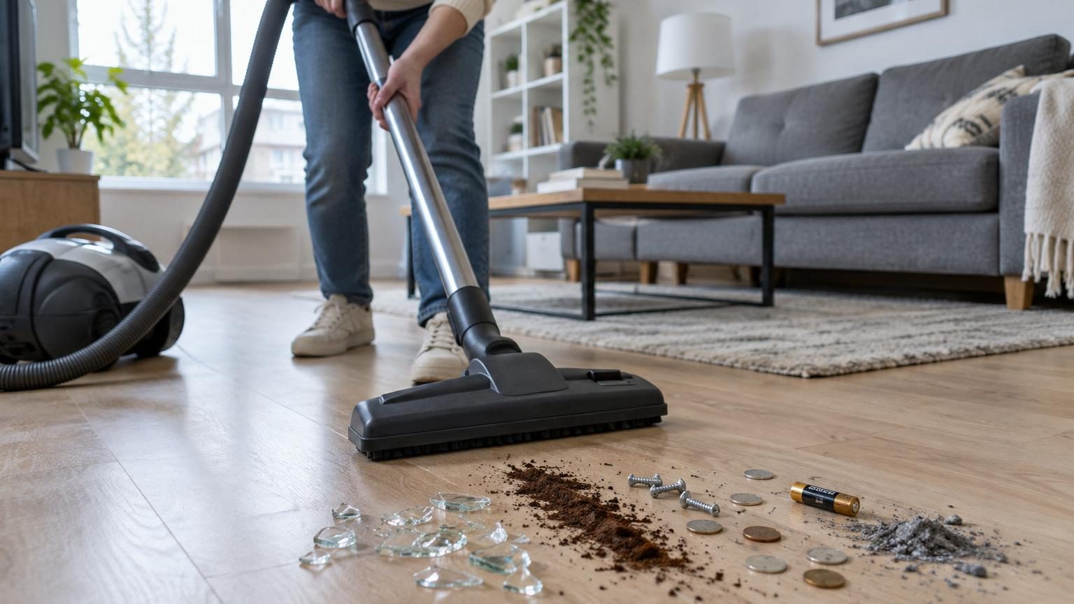 Les experts sont unanimes : ces 5 choses qu'il ne faut jamais aspirer avec son aspirateur, dont une qui présente un risque pour la sécurité