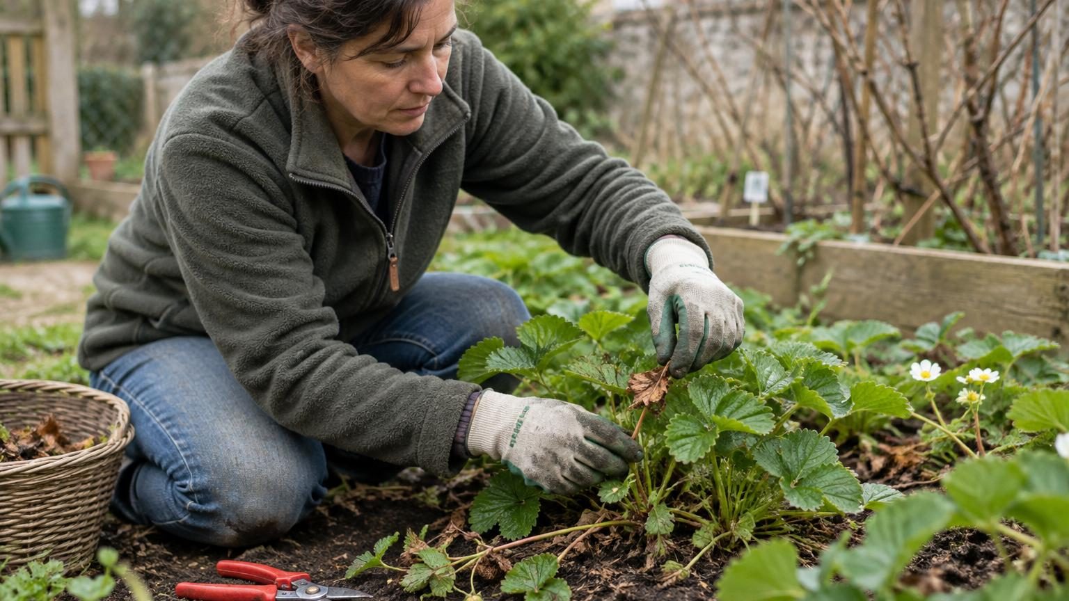 Les jardiniers sont unanimes : ce geste à faire avant avril sur vos fraisiers change tout sur la récolte de l&rsquo;été