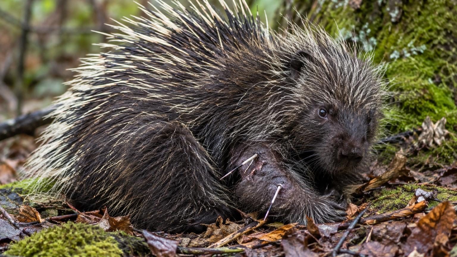 Les porcs-épics tombent souvent des arbres et se transpercent avec leurs propres piquants : ce qui les sauve de l'infection se trouve dans les piquants eux-mêmes