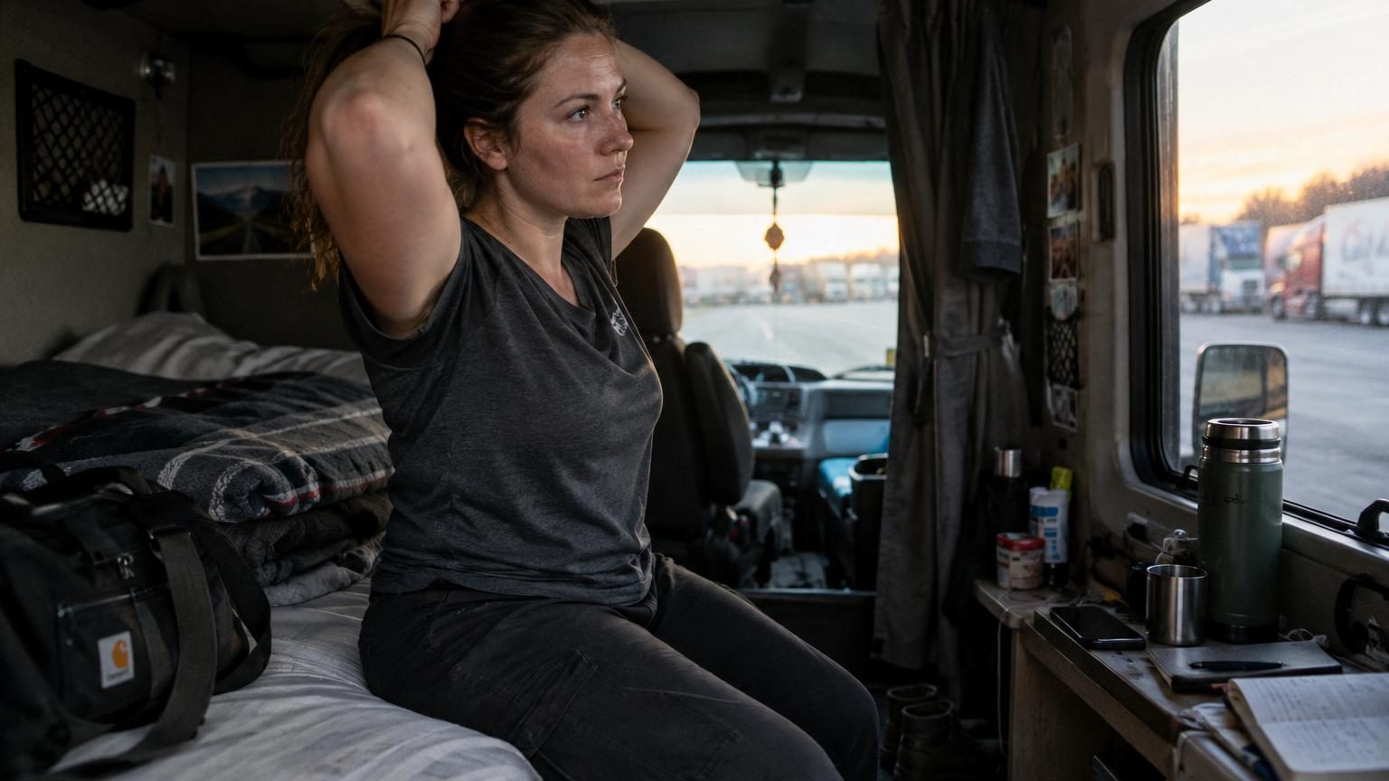 Lidia, chauffeuse routière de 32 ans : « Je dors dans le camion, je quitte la maison un lundi et je ne rentre pas avant le samedi »