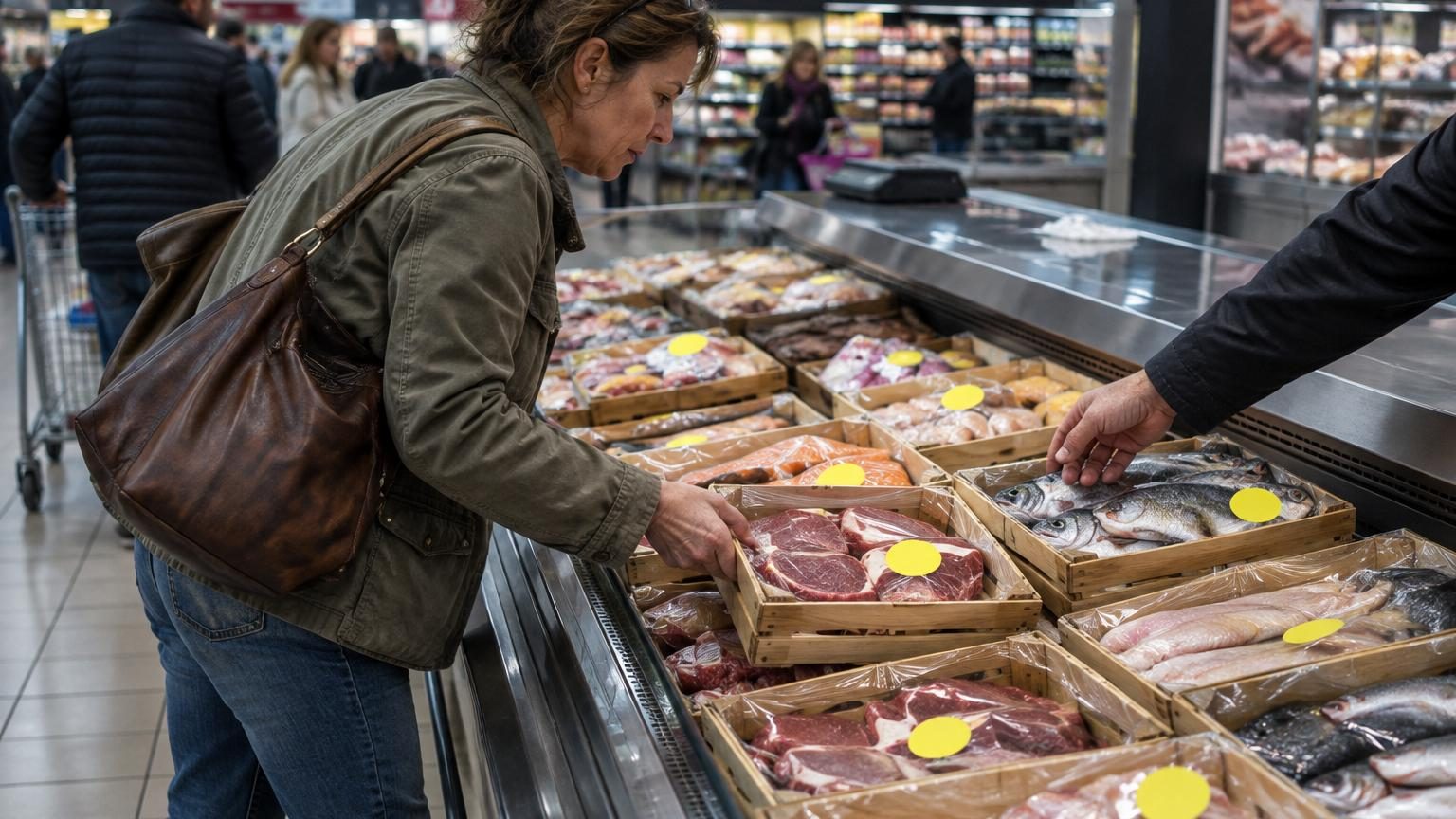 Cagette de légumes frais à bas prix chez Lidl, mettant en avant l'offre anti-gaspi avec des fruits et légumes de qualité consommable.