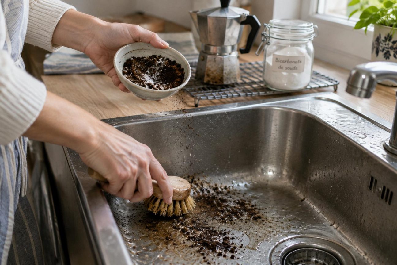 Marc de café et bicarbonate de soude mélangés : ce remède de grand-mère nettoie, désodorise et recycle un déchet du quotidien