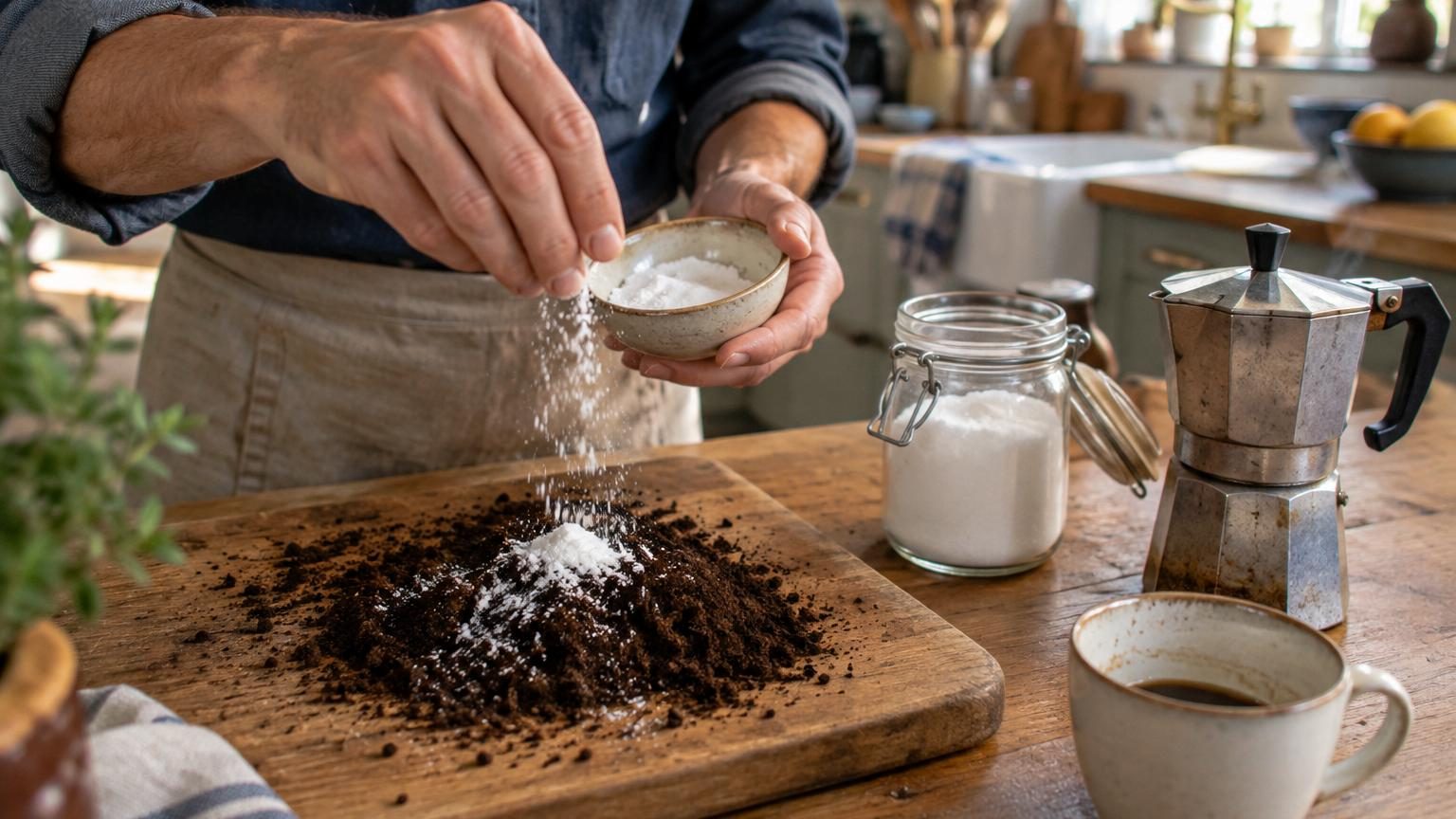 Marc de café et bicarbonate de soude : pourquoi ce mélange de grand-mère revient dans toutes les cuisines
