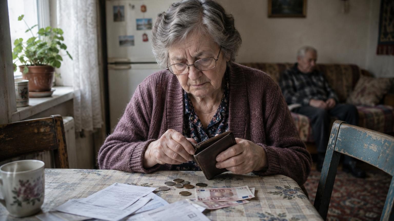 Maria, 79 ans et retraitée : « Je n'ai pas de retraite ici, nous avons la pension de mon époux, qui s'établit à environ 600 euros par mois »