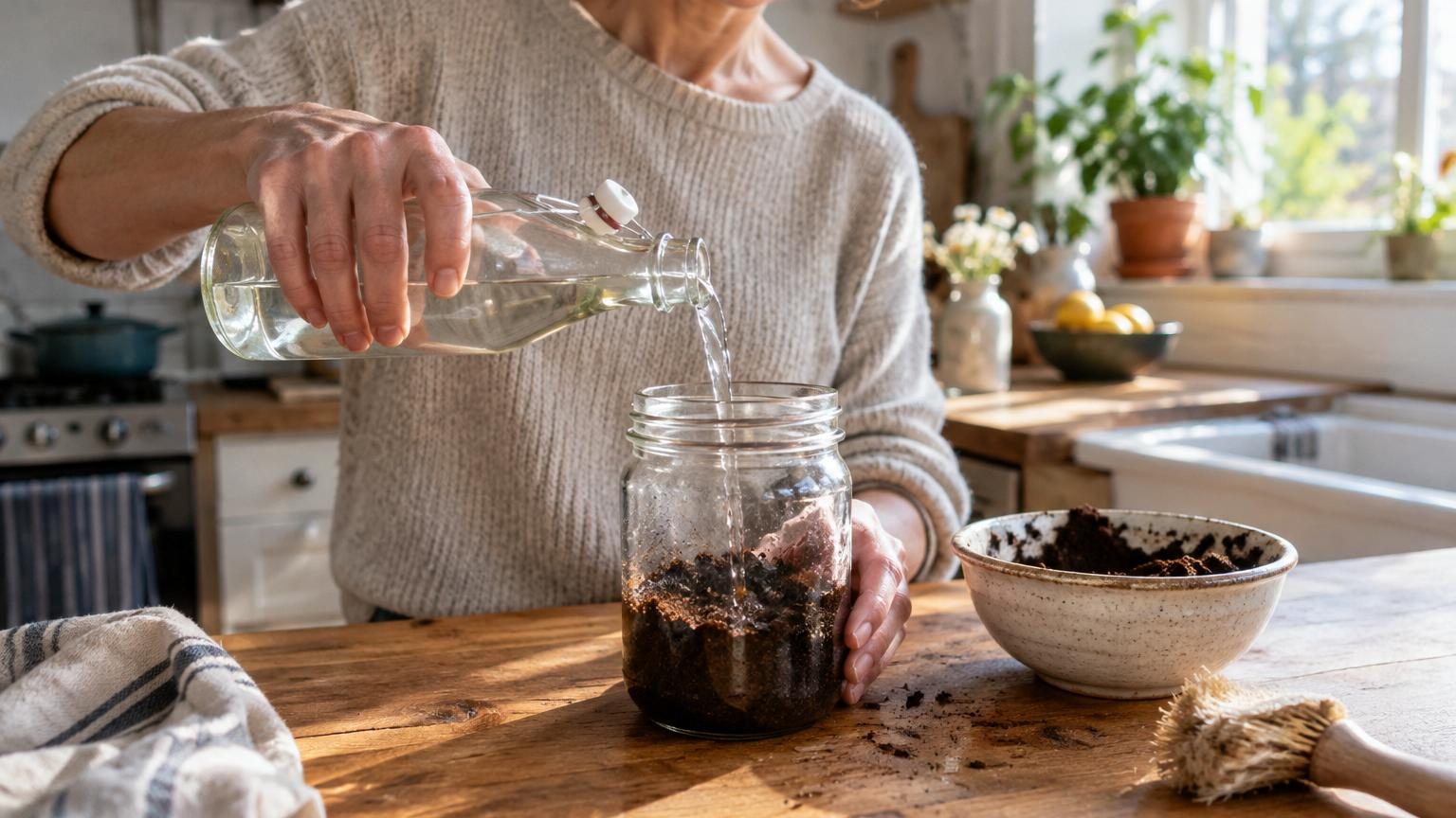 Mélanger du vinaigre blanc et du marc de café : à quoi ça sert et pourquoi c'est très recommandé