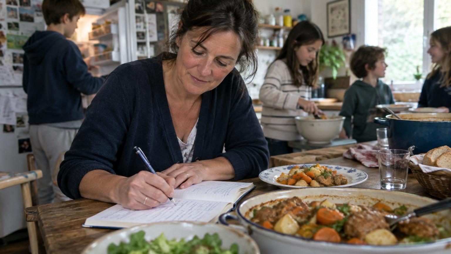 Mère de 11 enfants à 52 ans, elle note chaque plat réussi dans un carnet : voici comment elle a fait chuter sa facture de courses