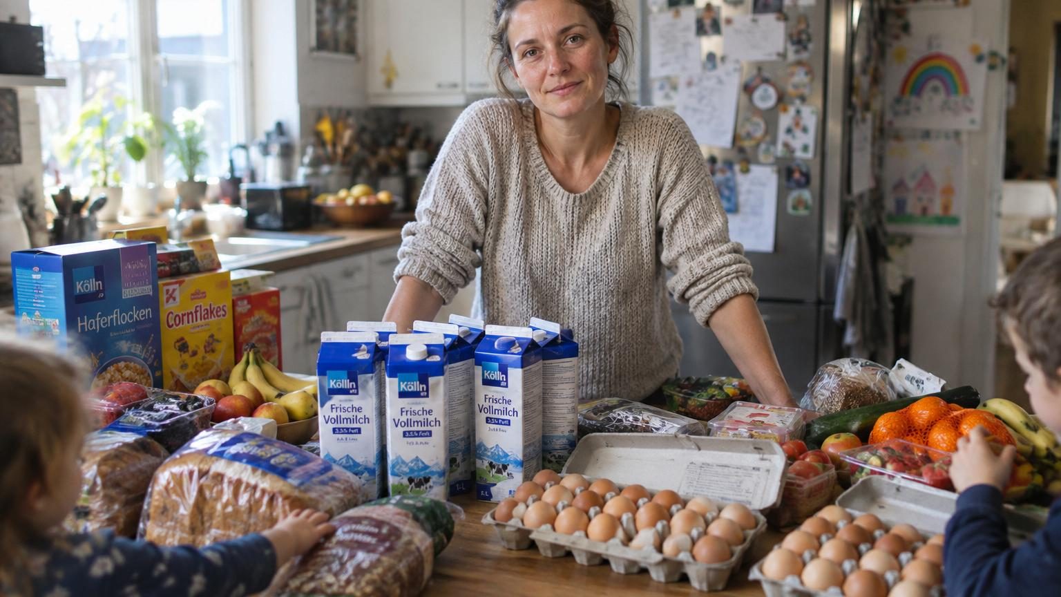 Mère de 11 enfants, elle dévoile ses courses de la semaine : 4 litres de lait au petit-déjeuner et 24 œufs