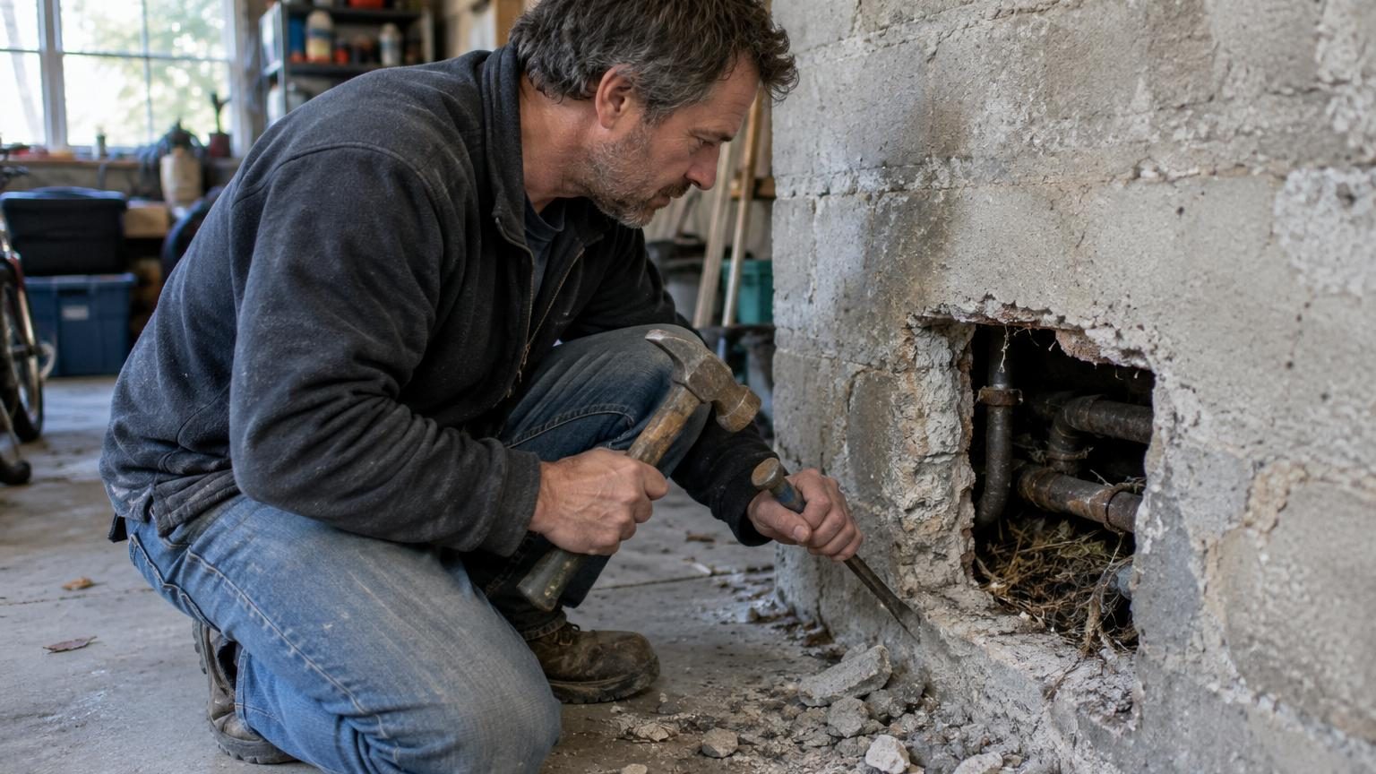 Mon voisin a bouché une petite ouverture dans son mur puis l’a rouverte quelques jours plus tard, et ce n’est pas une erreur : il avait compris ce qui se trouvait derrière