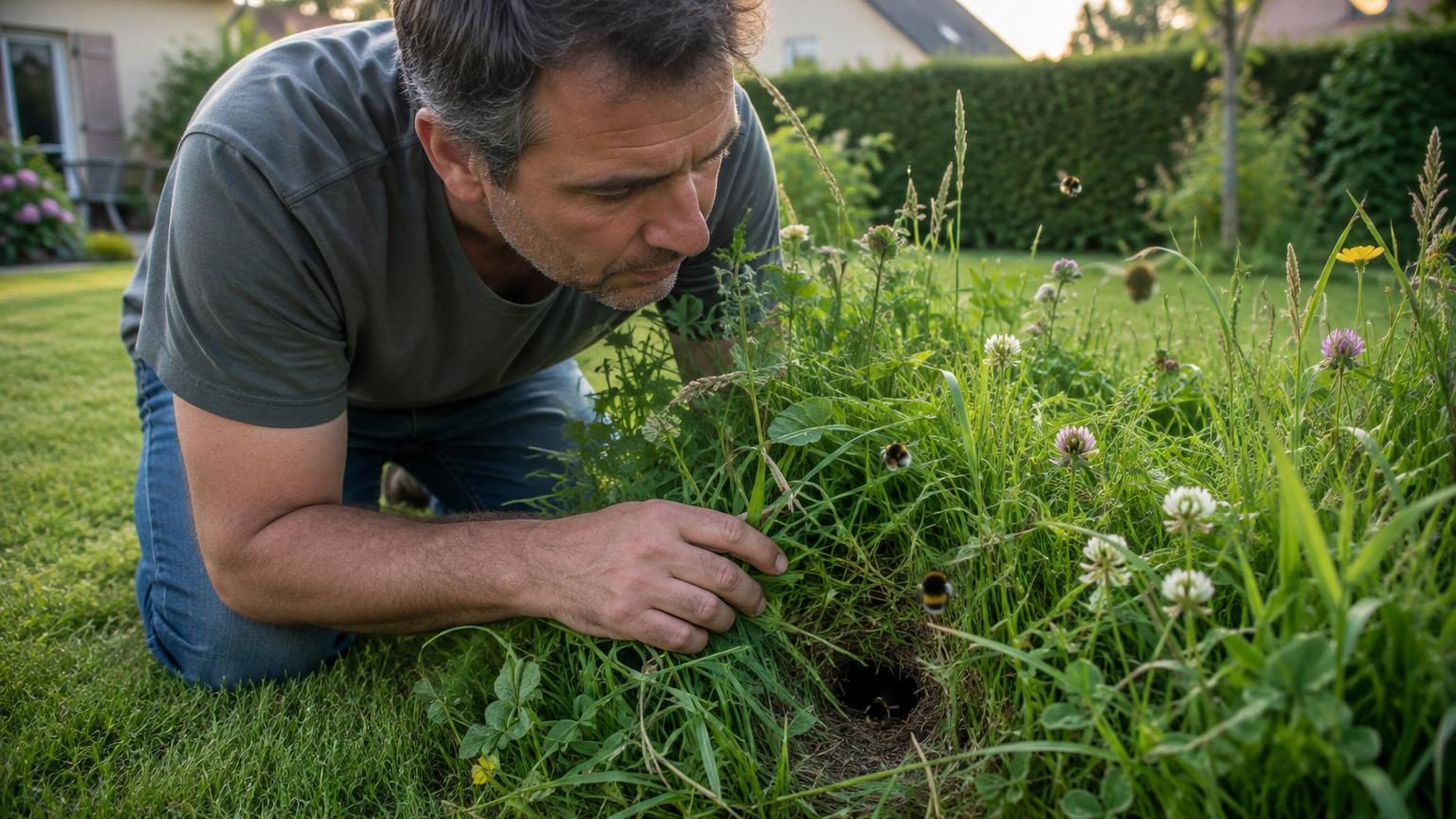 Mon voisin ne tond plus jamais une partie de sa pelouse, et ce n’est pas par paresse : il a découvert ce qui s’est installé juste sous l’herbe