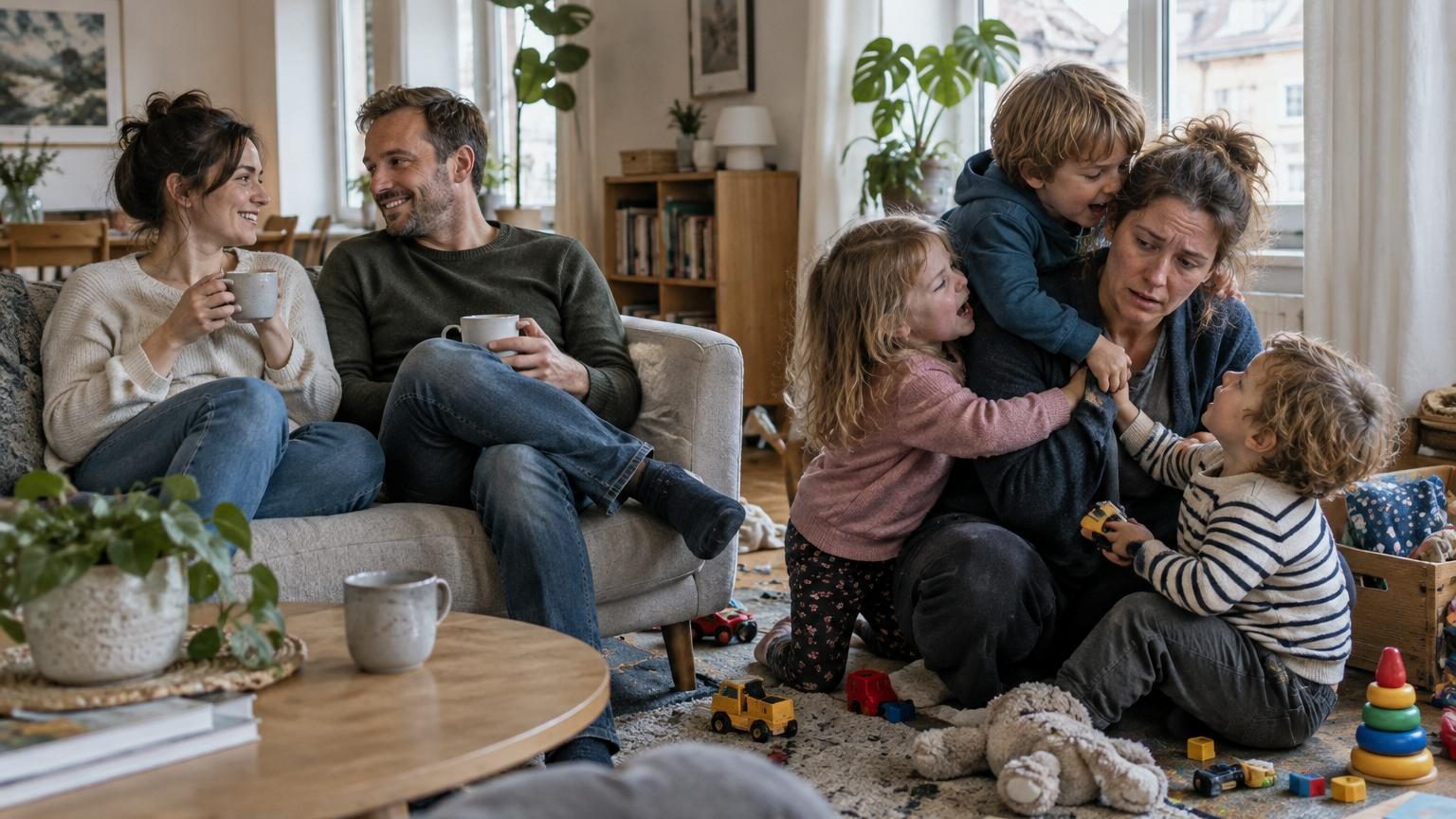 Ne pas avoir d'enfants ne rend pas moins heureux : selon une étude, c'est en avoir plus que souhaité qui change tout