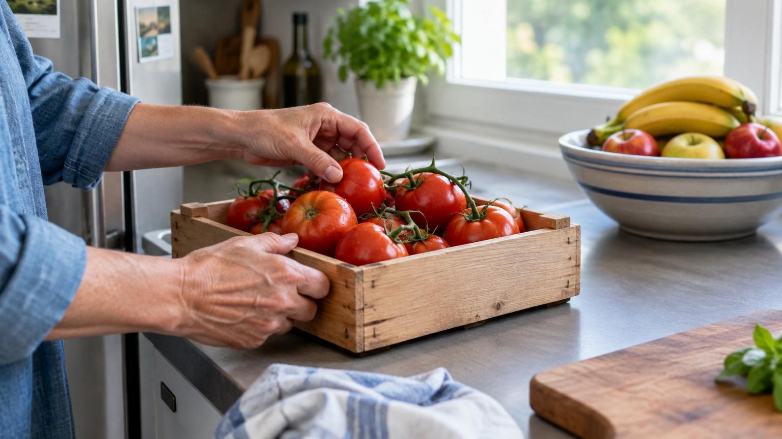 Ni au réfrigérateur ni dans la corbeille à fruits : l'endroit où conserver les tomates pour garder leur goût