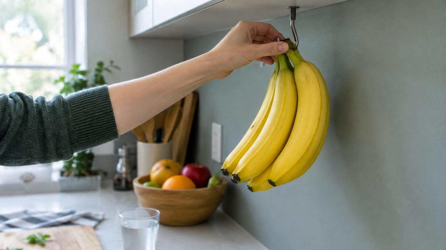 Ni au réfrigérateur ni dans la corbeille à fruits : voici l'endroit de la maison où poser vos bananes pour qu'elles restent jaunes plus longtemps