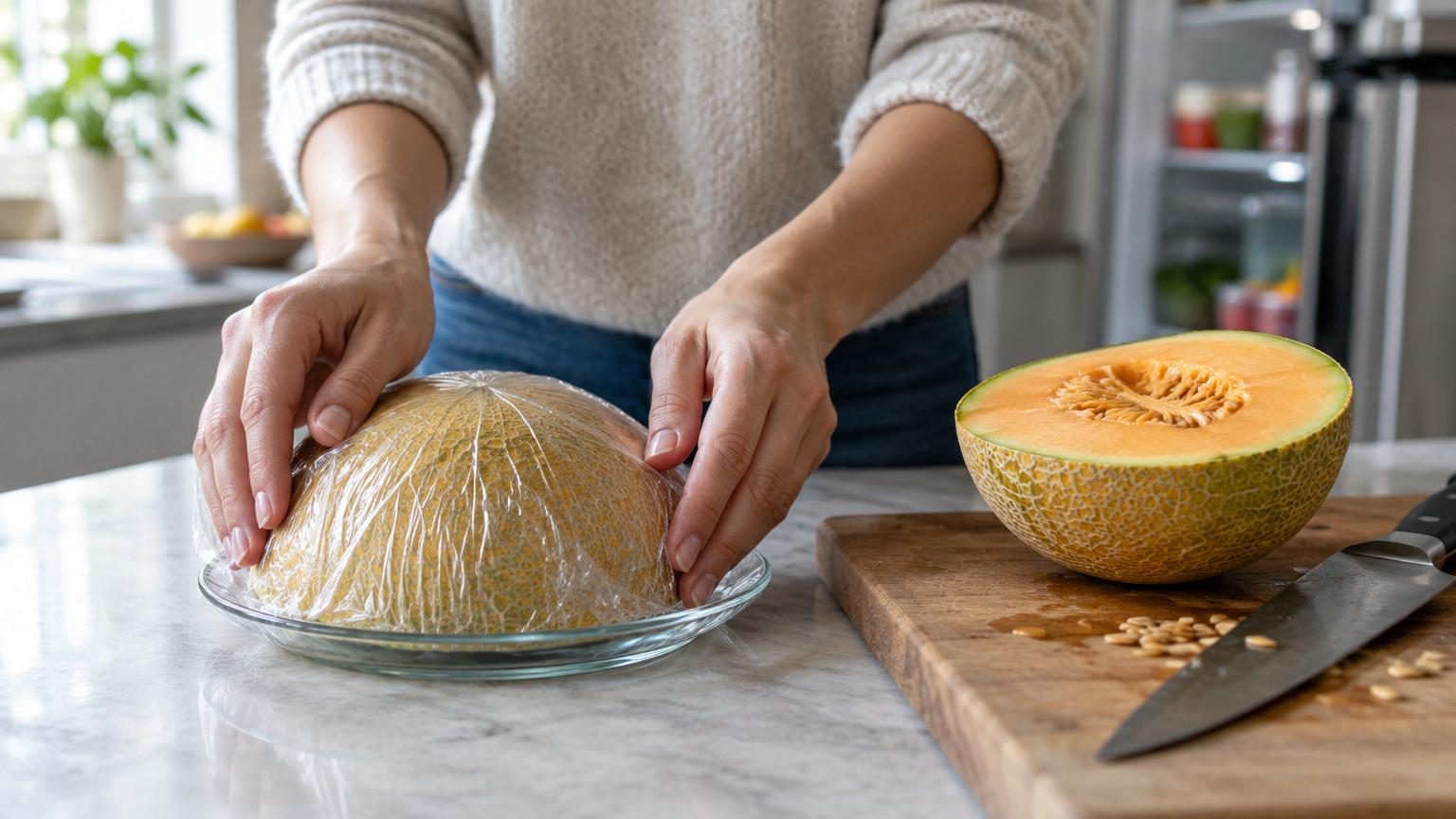 Ni dans une assiette, ni coupé en morceaux au frigo : voici comment conserver un melon entamé pour qu'il tienne plus longtemps
