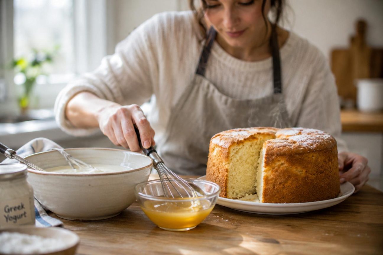 Ni levure, ni bicarbonate : l'ingrédient unique qui rend le gâteau au yaourt bien gonflé et ultra-moelleux