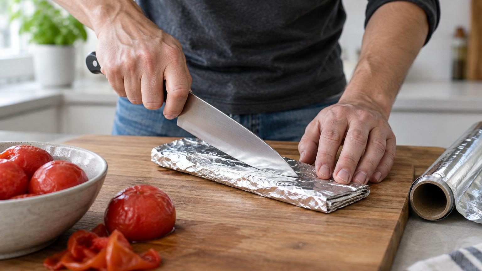 Ni lime ni pierre : l'astuce virale qui promet d'aiguiser les couteaux en 30 secondes avec un objet que tout le monde a dans sa cuisine