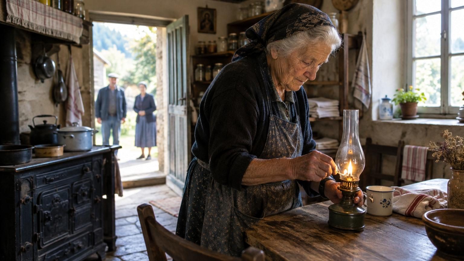 Nonagénaire, elle vit sans électricité depuis toujours et n'en veut toujours pas : son quotidien à contre-courant intrigue tout le village