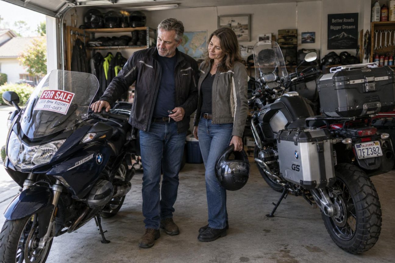 « Nous avions acheté deux motos pour voyager ensemble » : après plusieurs années, ce couple de motards revend l’une des deux machines et change complètement son organisation