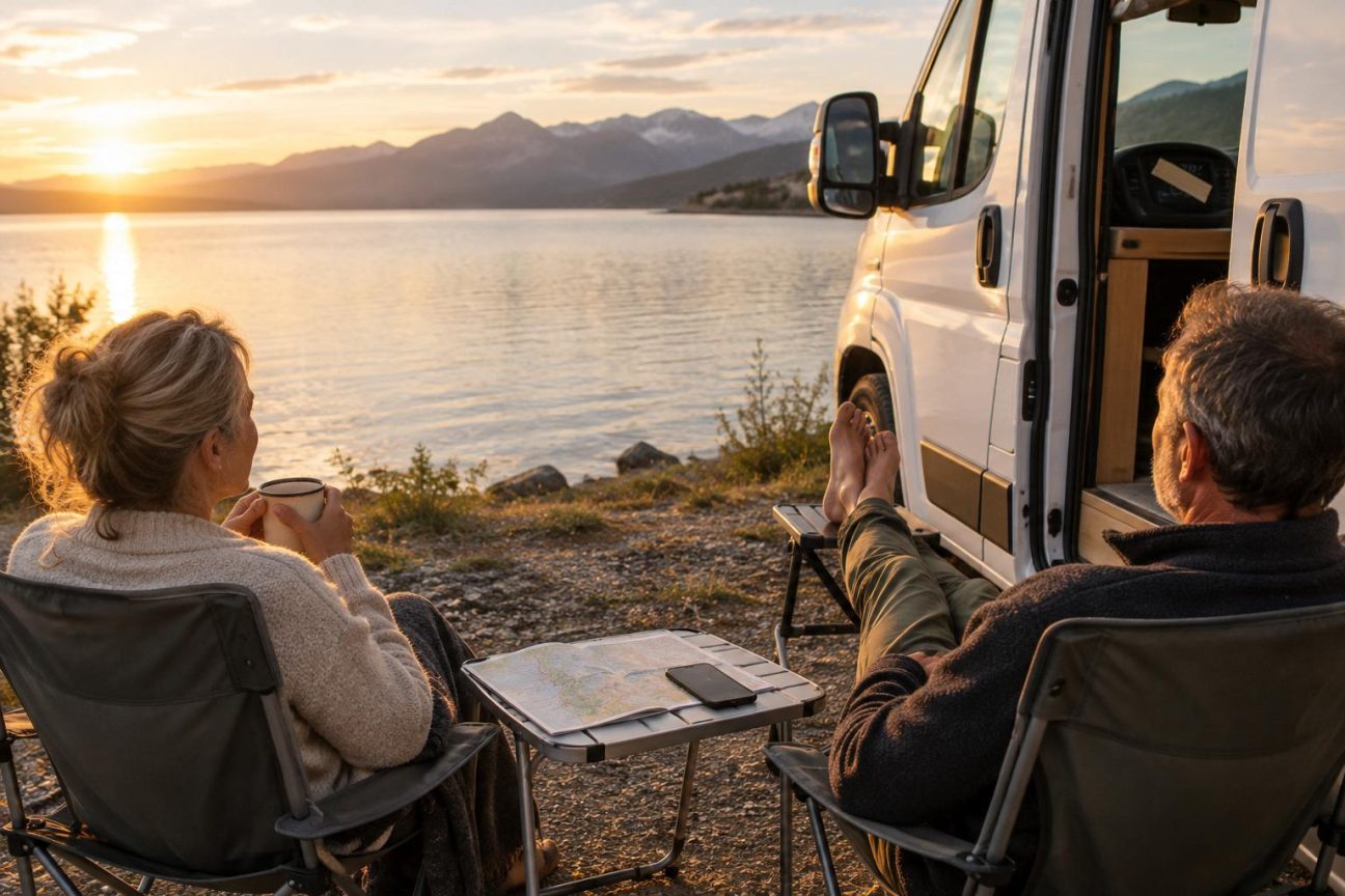 « Nous étions toujours en train de regarder l’heure » : après des années de voyages en camping-car, ce couple décide de ralentir complètement son rythme