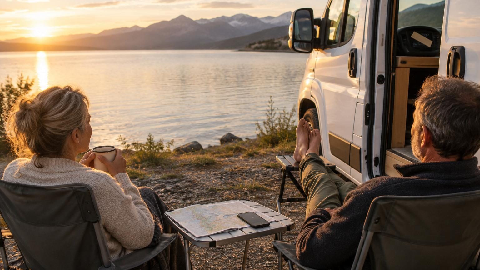 « Nous étions toujours en train de regarder l’heure » : après des années de voyages en camping-car, ce couple décide de ralentir complètement son rythme