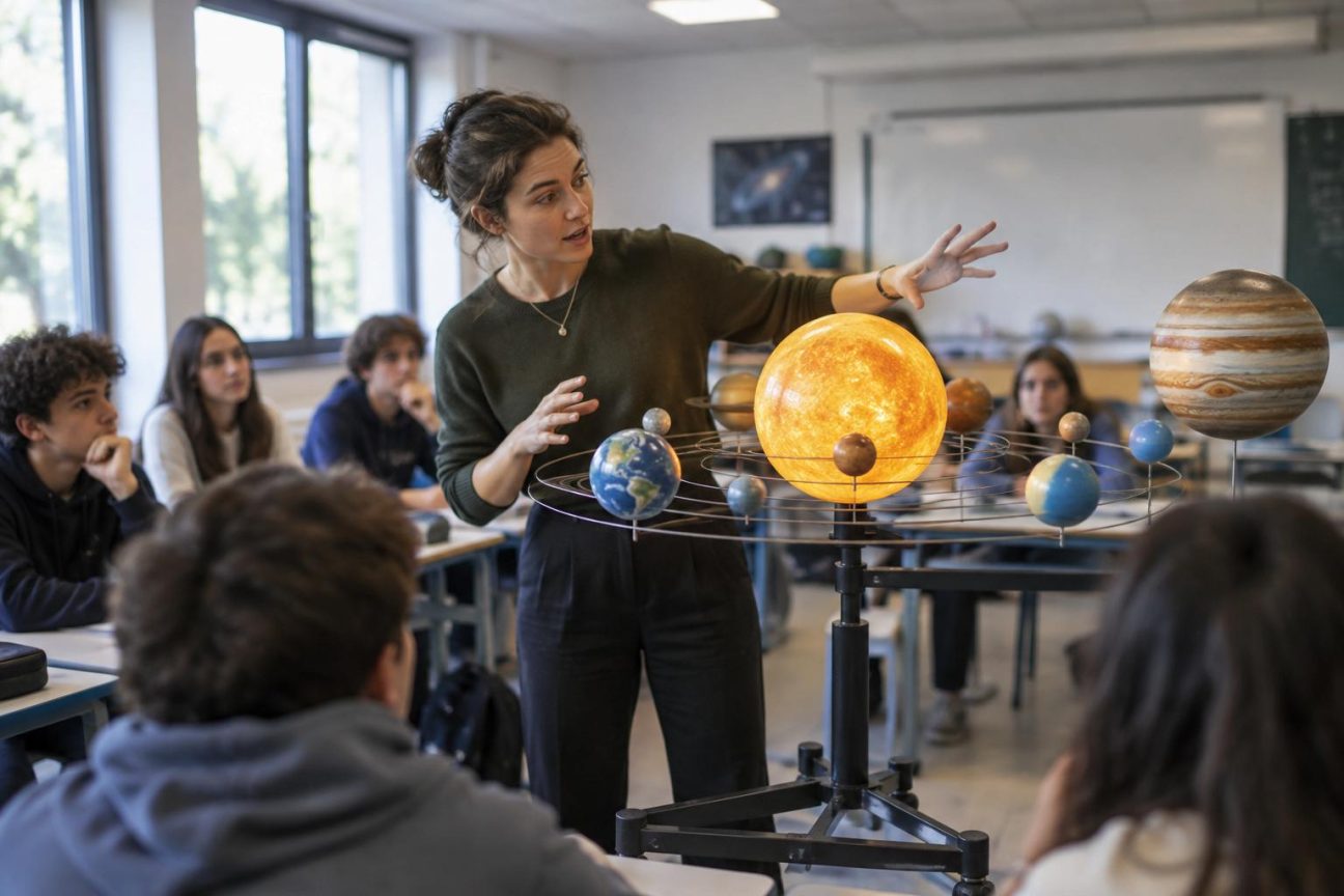 On nous apprend que les planètes tournent autour du Soleil : en réalité, ce n'est pas tout à fait exact
