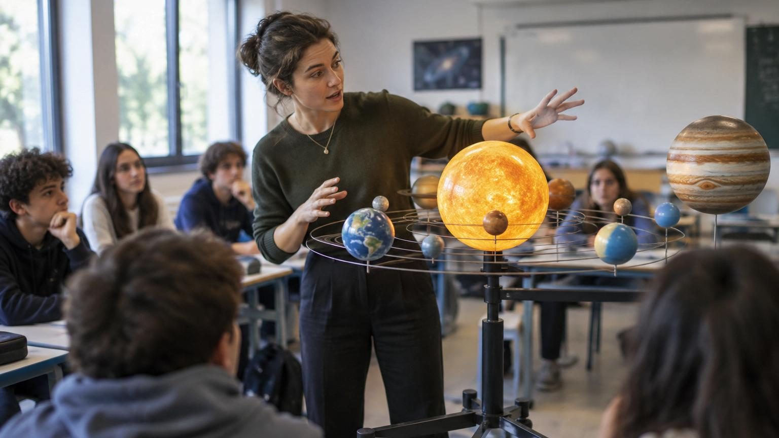 On nous apprend que les planètes tournent autour du Soleil : en réalité, ce n'est pas tout à fait exact