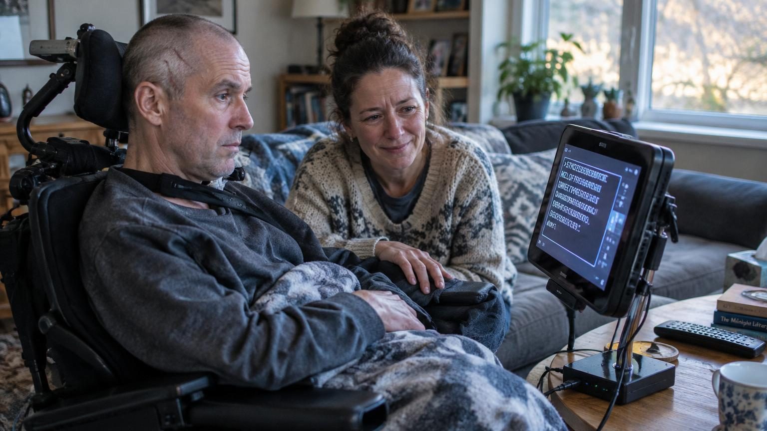 Paralysé par la maladie de Charcot, il retrouve la parole chez lui grâce à un implant cérébral : voici ce que la technologie change pour les patients