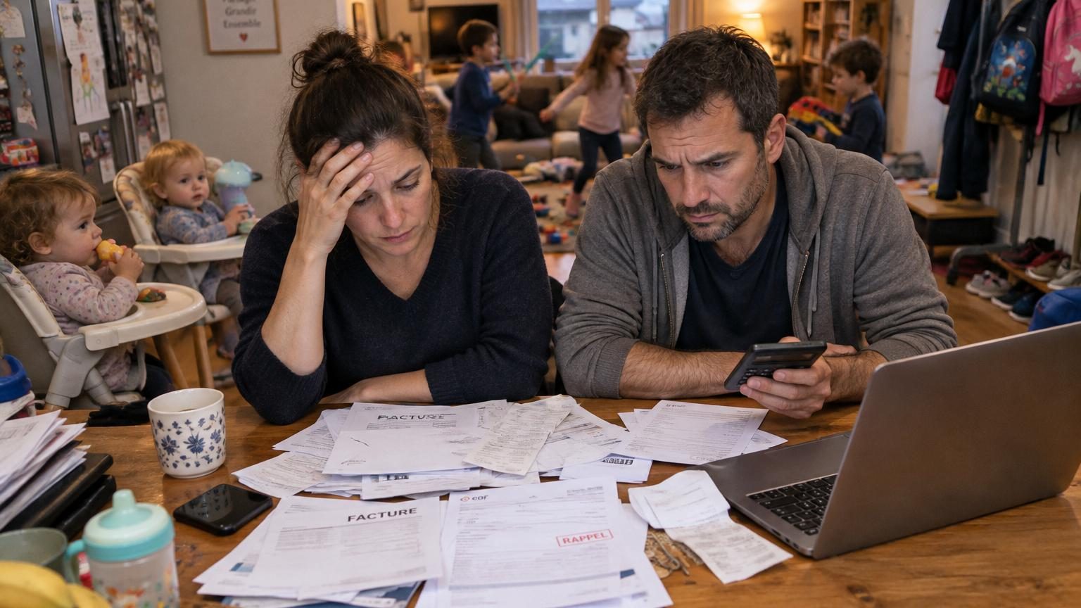 Parents de 6 enfants, ils dépensent 6 000 à 7 000 euros par mois : « Souvent, on finit le mois dans le rouge »