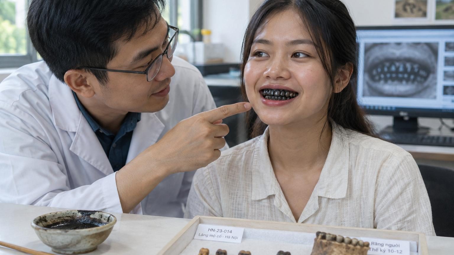 Pendant 2 000 ans, ils se teignaient les dents en noir : des chercheurs ont recréé la recette et percé le secret