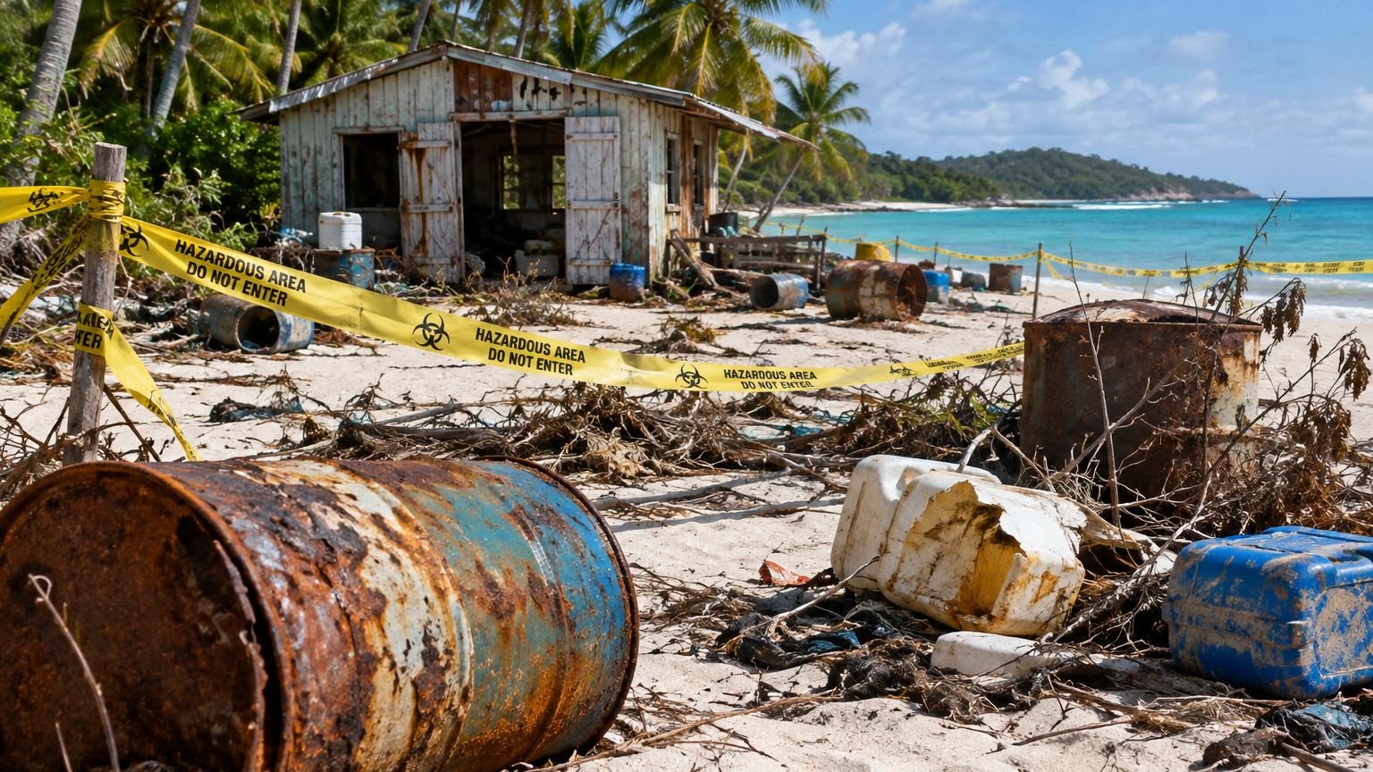 Personne ne peut désormais vivre sur cette île déserte : la raison tient à ce que ses anciens occupants y ont laissé