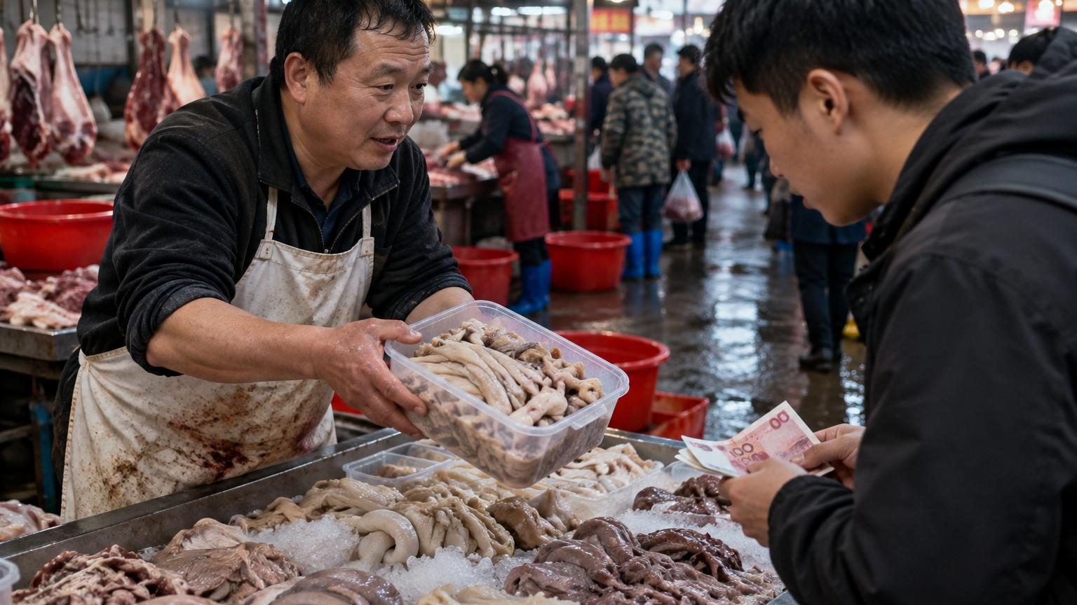 Plus cher que l&rsquo;or au gramme : ce déchet d&rsquo;abattoir s&rsquo;arrache désormais en Chine et à Hong Kong