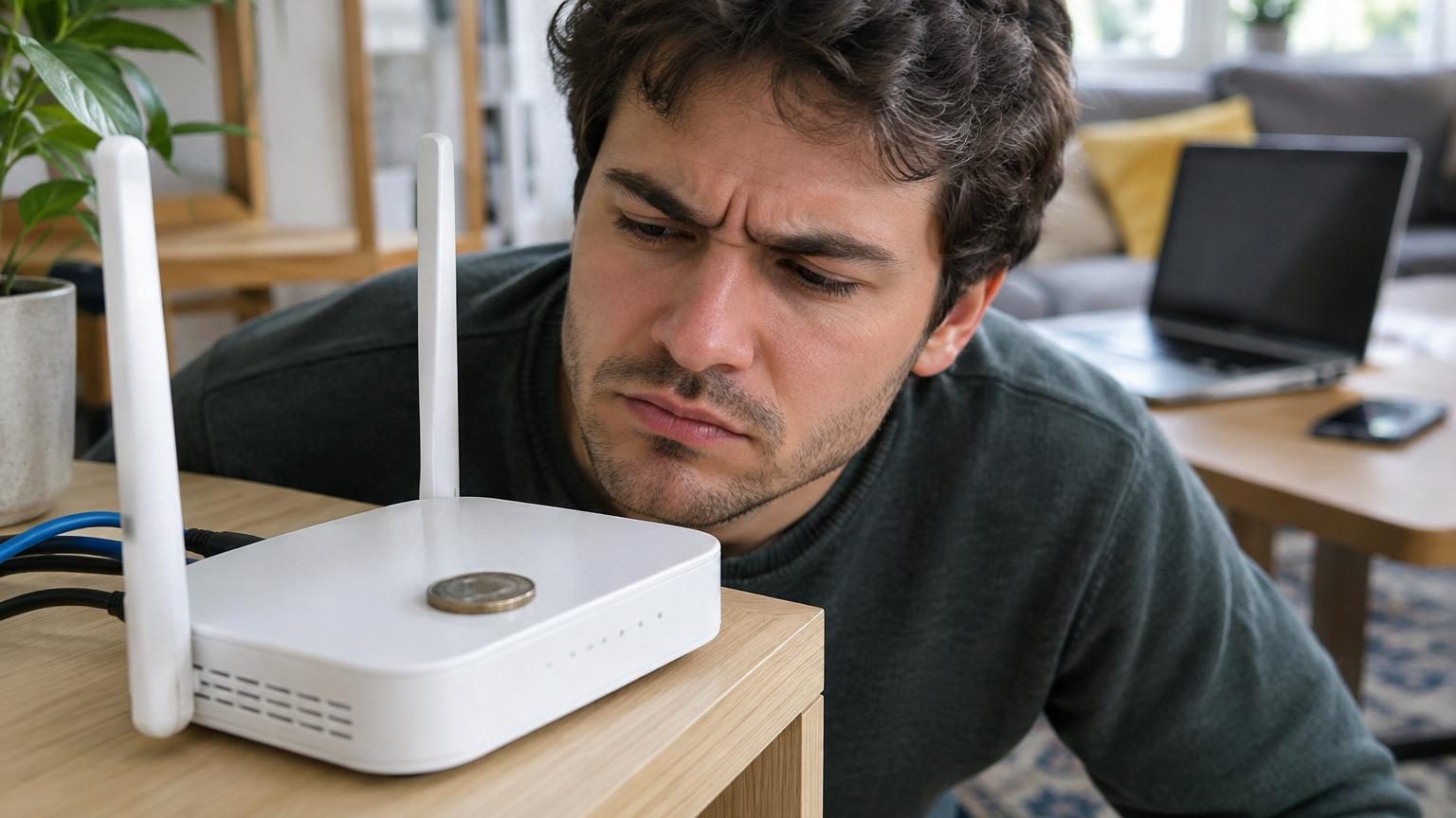 Poser une pièce de monnaie sur sa box Wi-Fi pour booster le signal : ce que disent vraiment les experts
