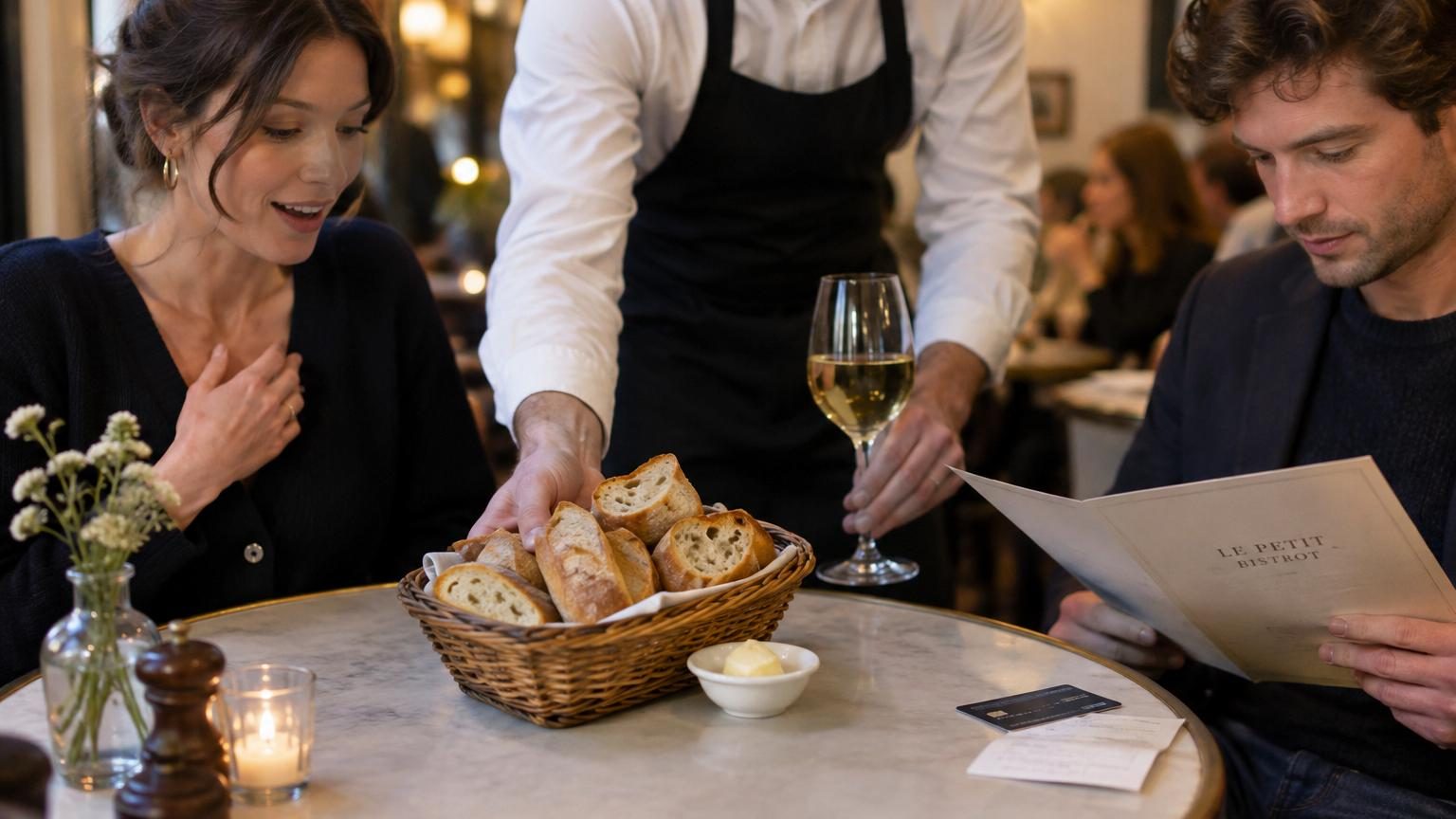 Pourquoi le serveur apporte le pain dès que vous êtes assis : les neurosciences expliquent pourquoi vous dépensez plus